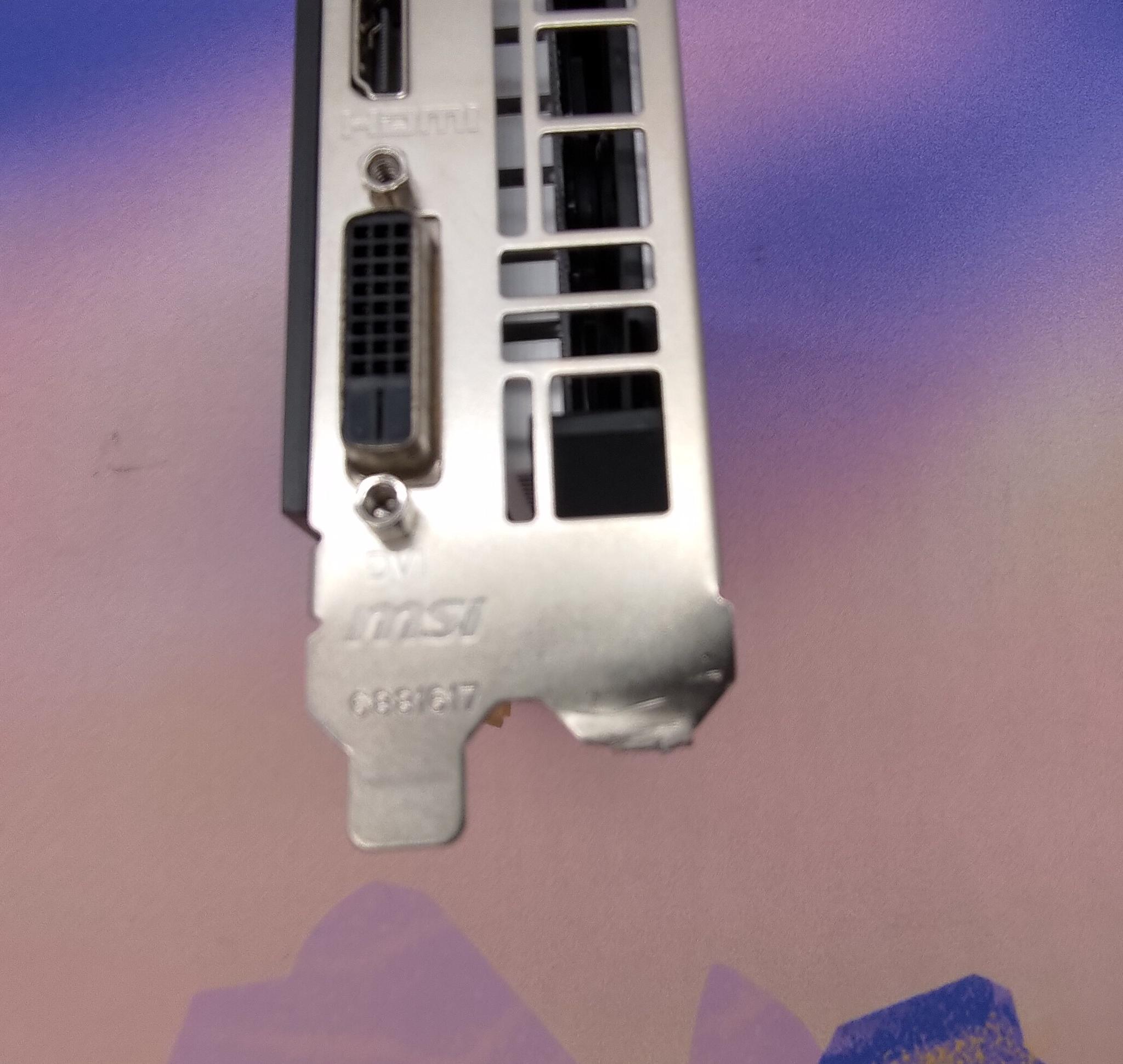 MSI GTX 1660 Super Ventus OC **Minor Damage to Bracket**
