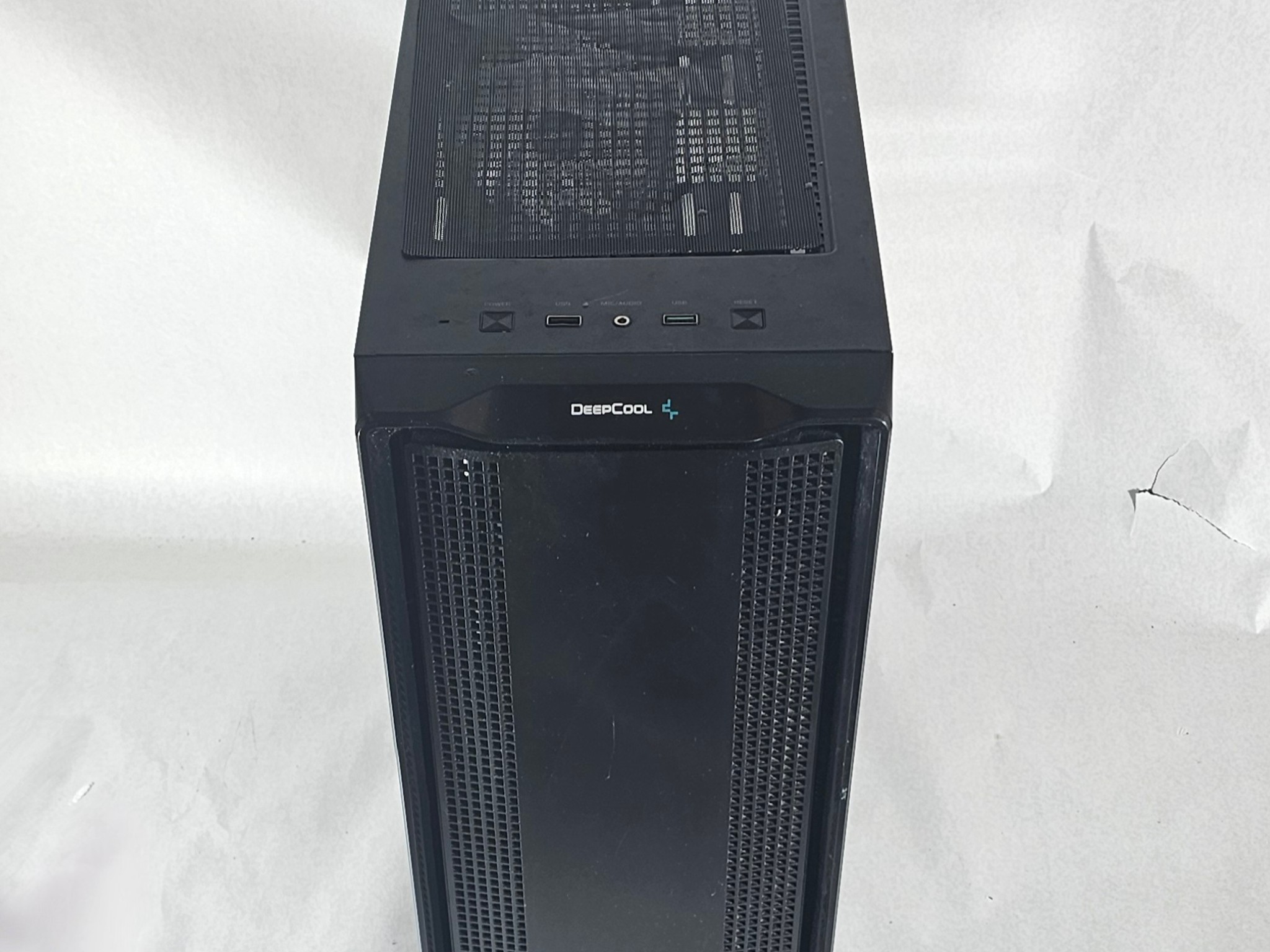 Black DeepCool PC Case with Tempered Glass w/ 3 Fans