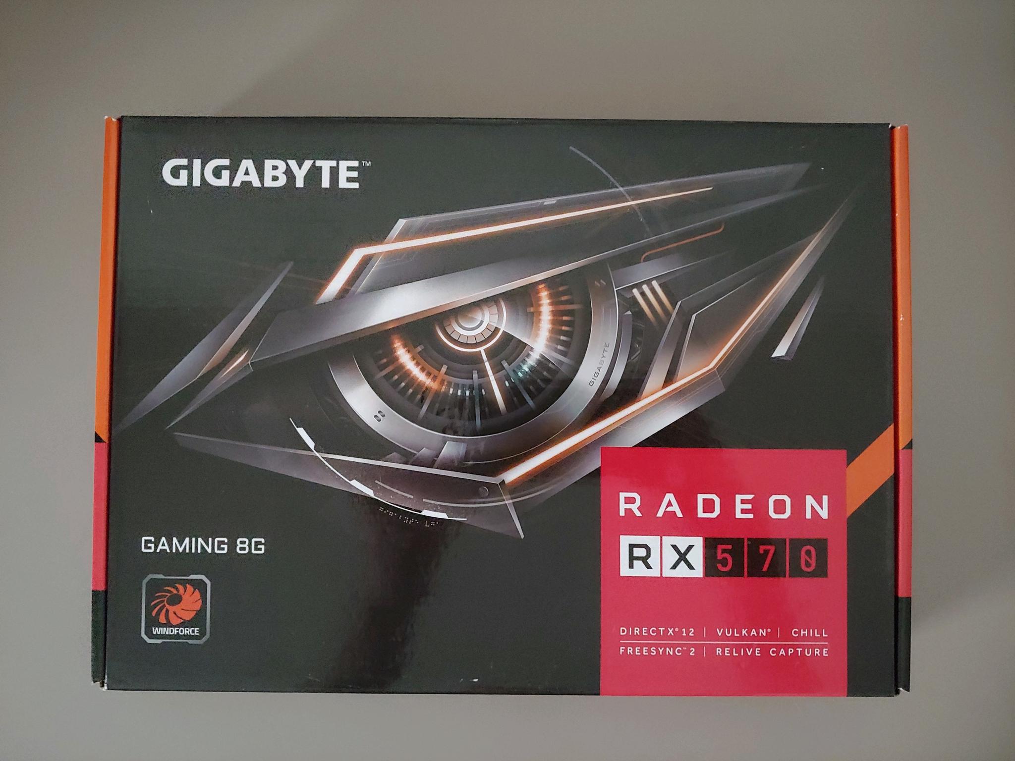 GIGABYTE RX 570 8GB – Tested, Original Box, Clean