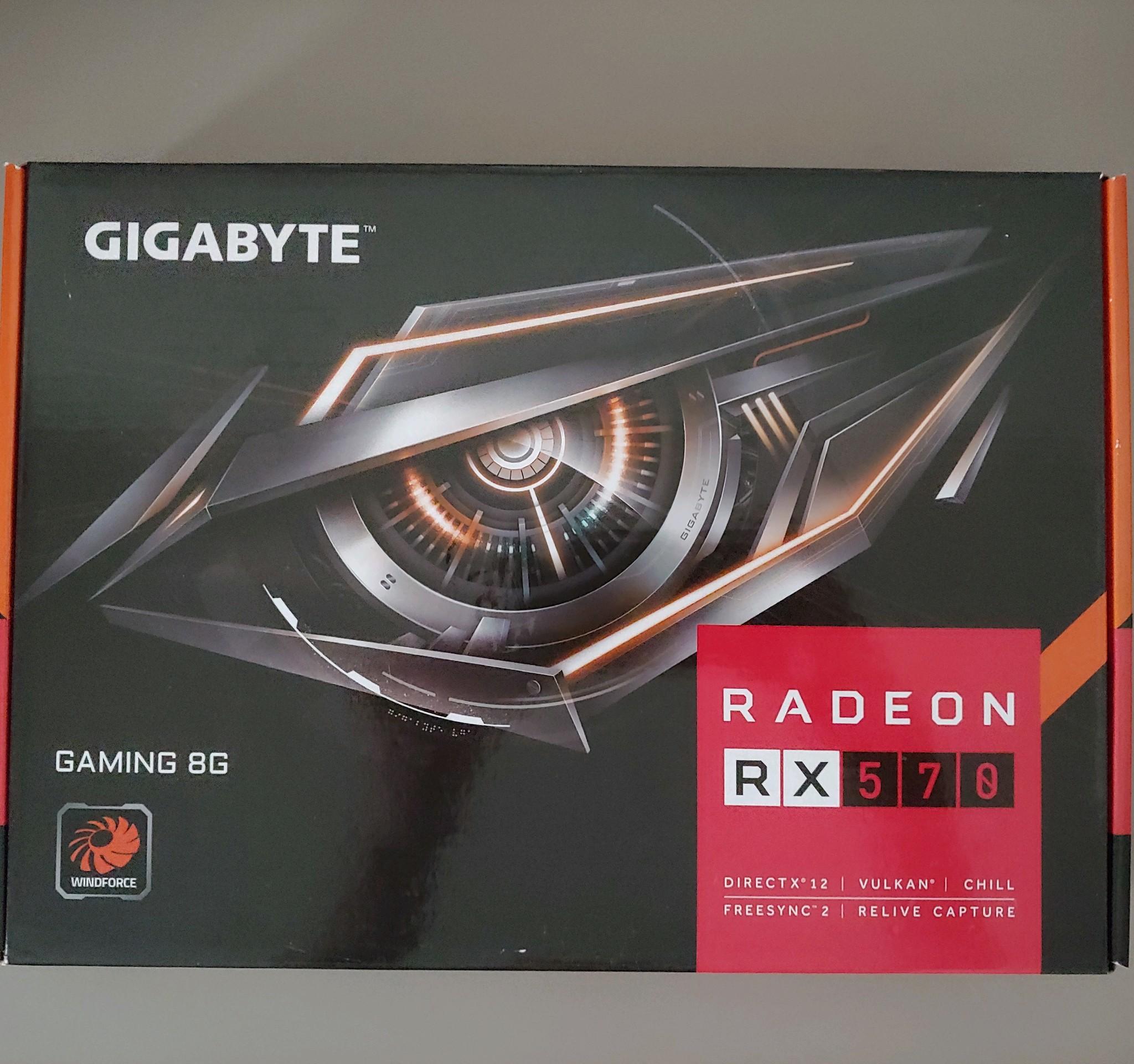 GIGABYTE RX 570 8GB – Tested, Original Box, Clean