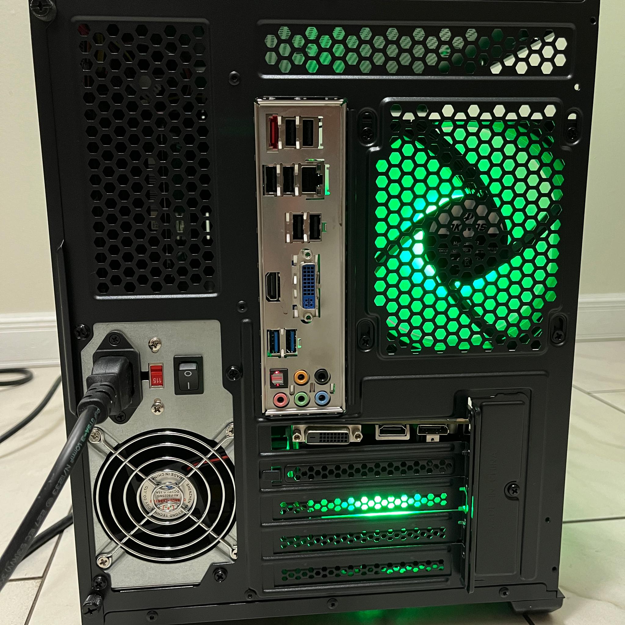 Super Budget Gaming PC - Intel i7-2600, NVIDIA GTX 1050, 12GB RAM, 580GB Storage, w/ Wi-Fi & BT