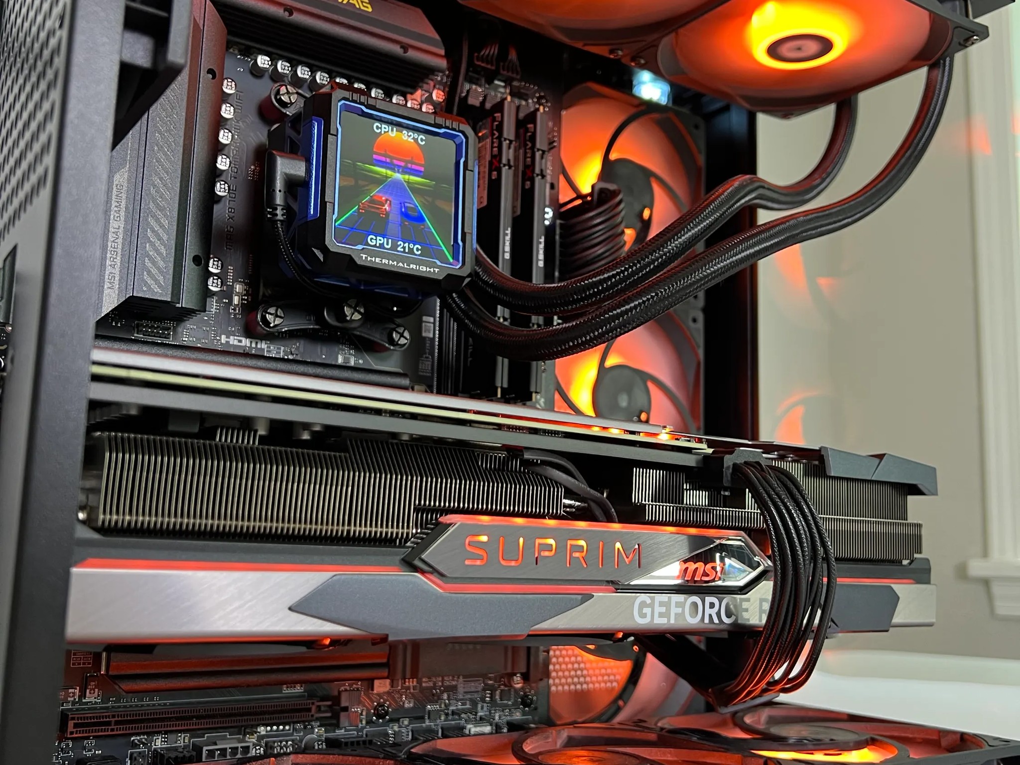 RTX 4070 Ti, Ryzen 9 9900X, 32GB DDR5, 1TB SSD, WiFi - Liquid Cooled Gaming PC