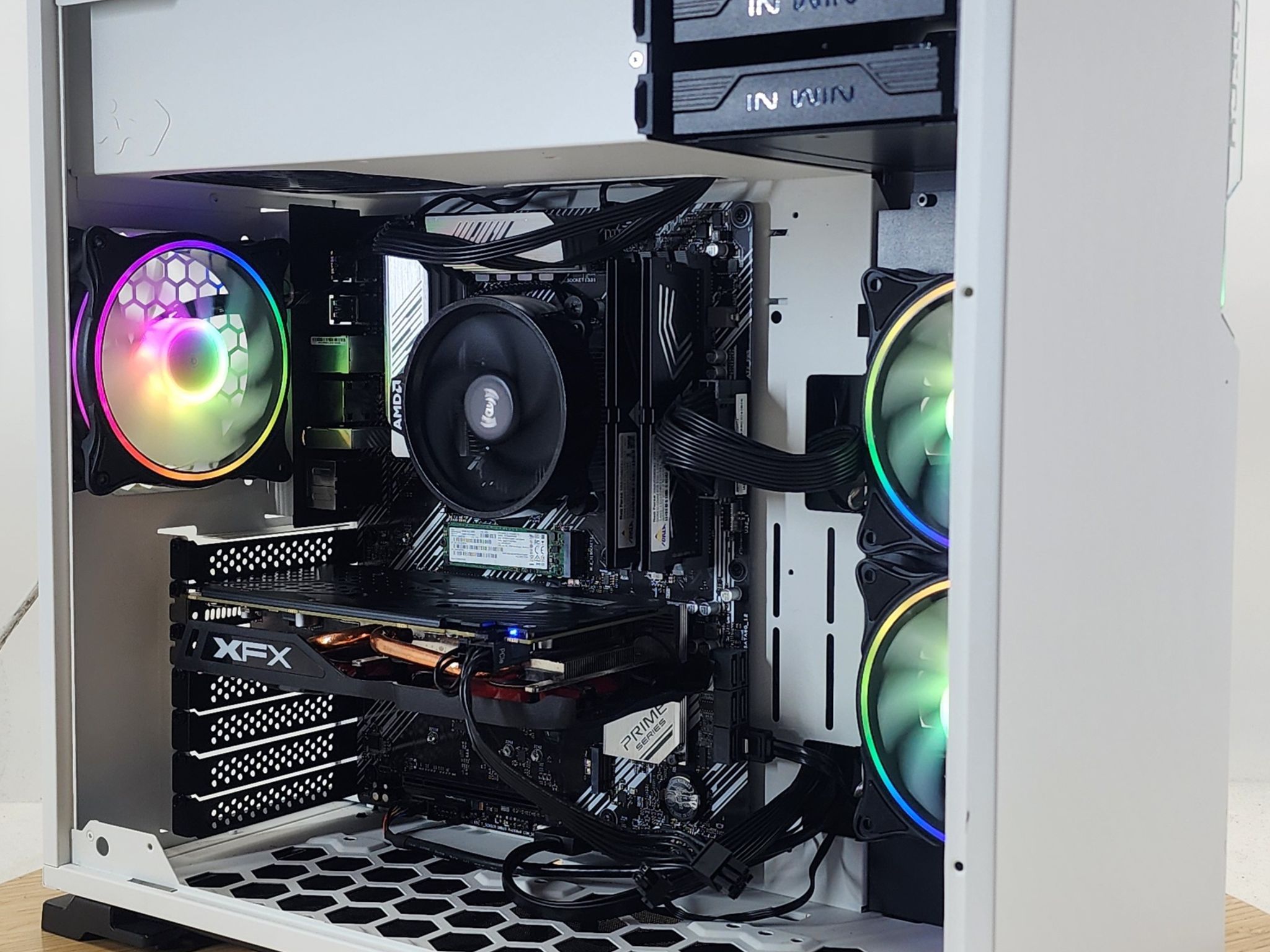 Gaming PC Ryzen 5 3600 16GB RAM 256GB SSD + 500GB HDD RX 570 8GB Win11 Computer