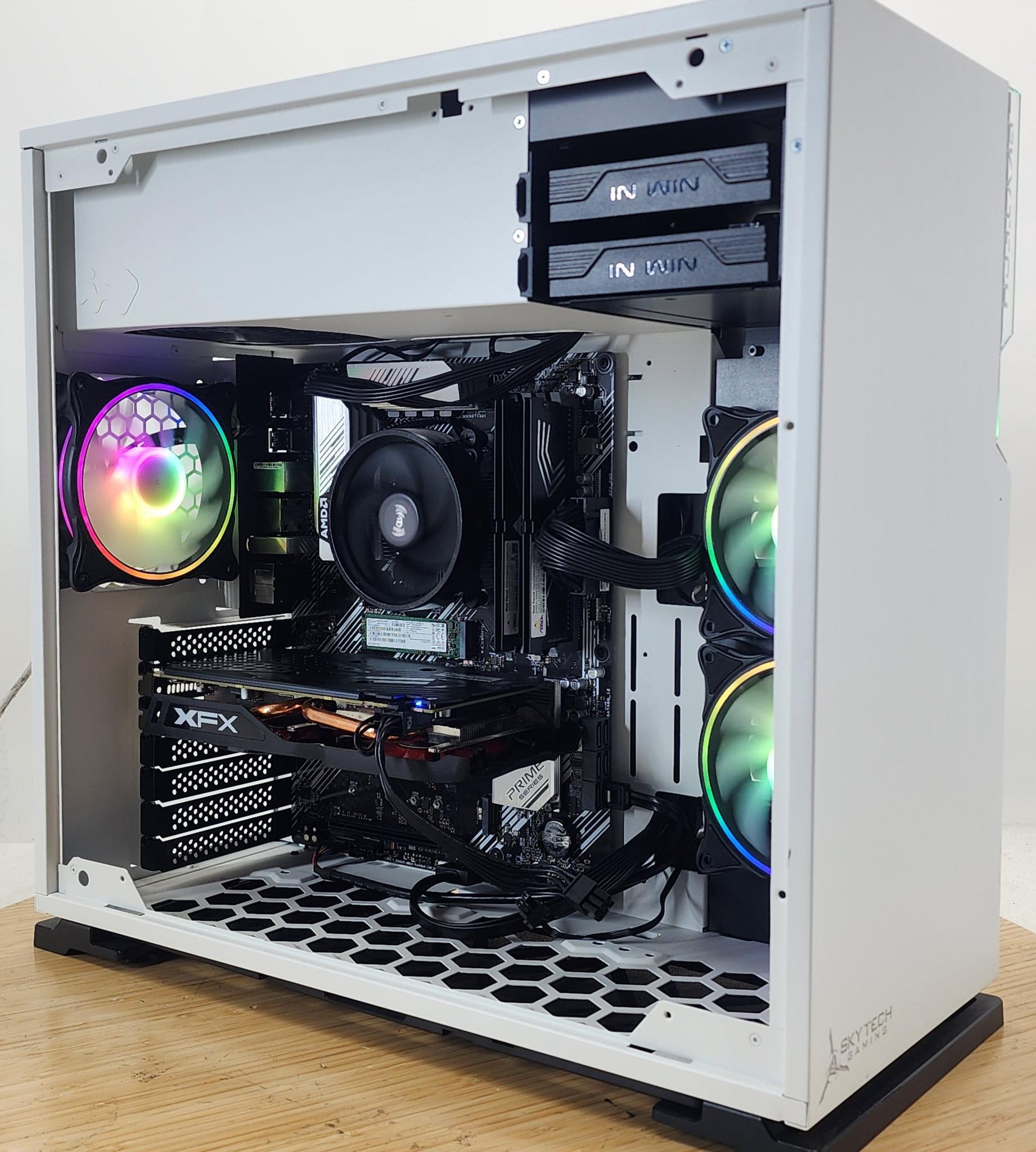 Gaming PC Ryzen 5 3600 16GB RAM 256GB SSD + 500GB HDD RX 570 8GB Win11 Computer