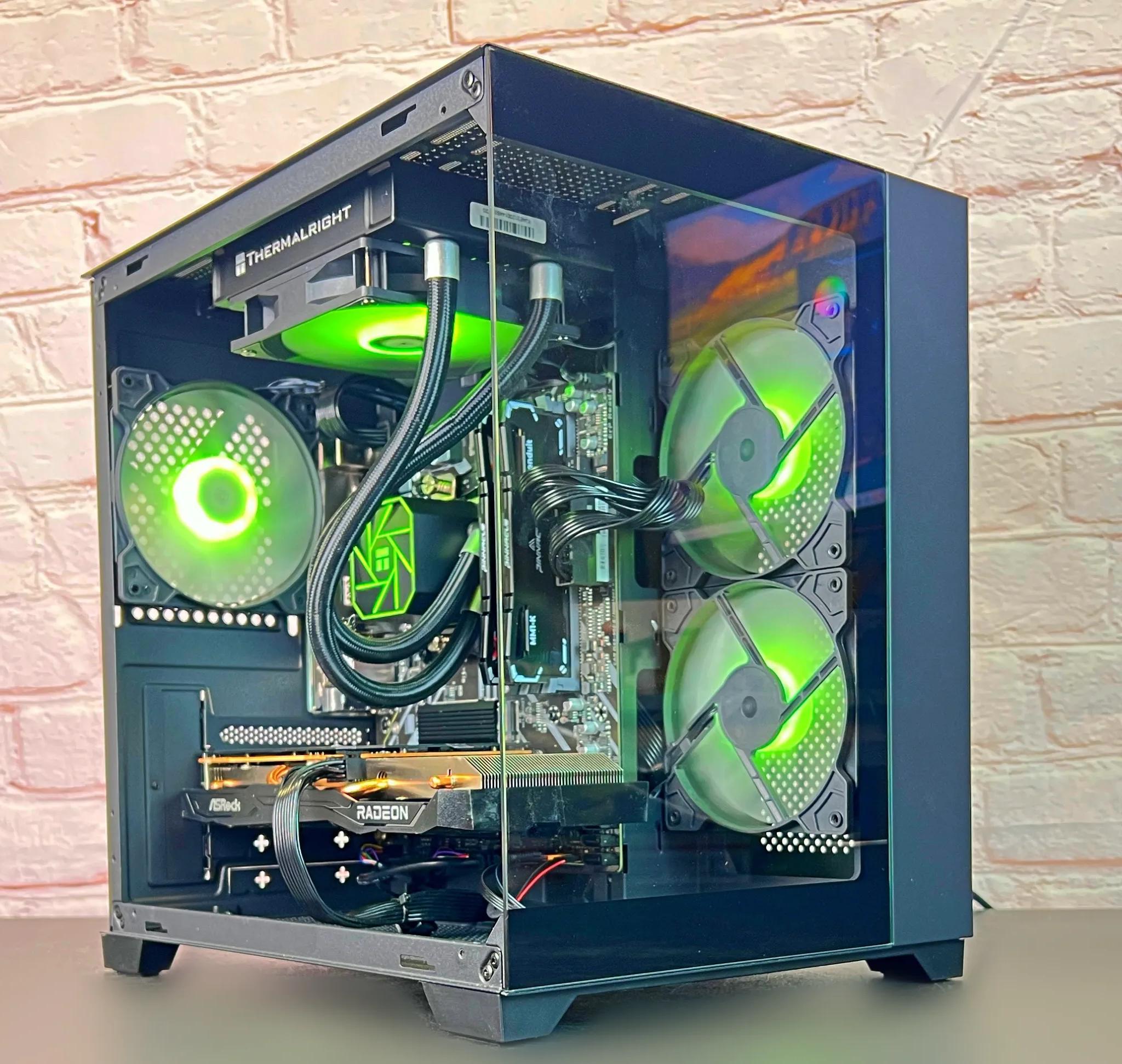 Liquid Cooled Ryzen 5 3600 RX 6600 16GB RAM 1TB M.2 Gaming/Streaming PC