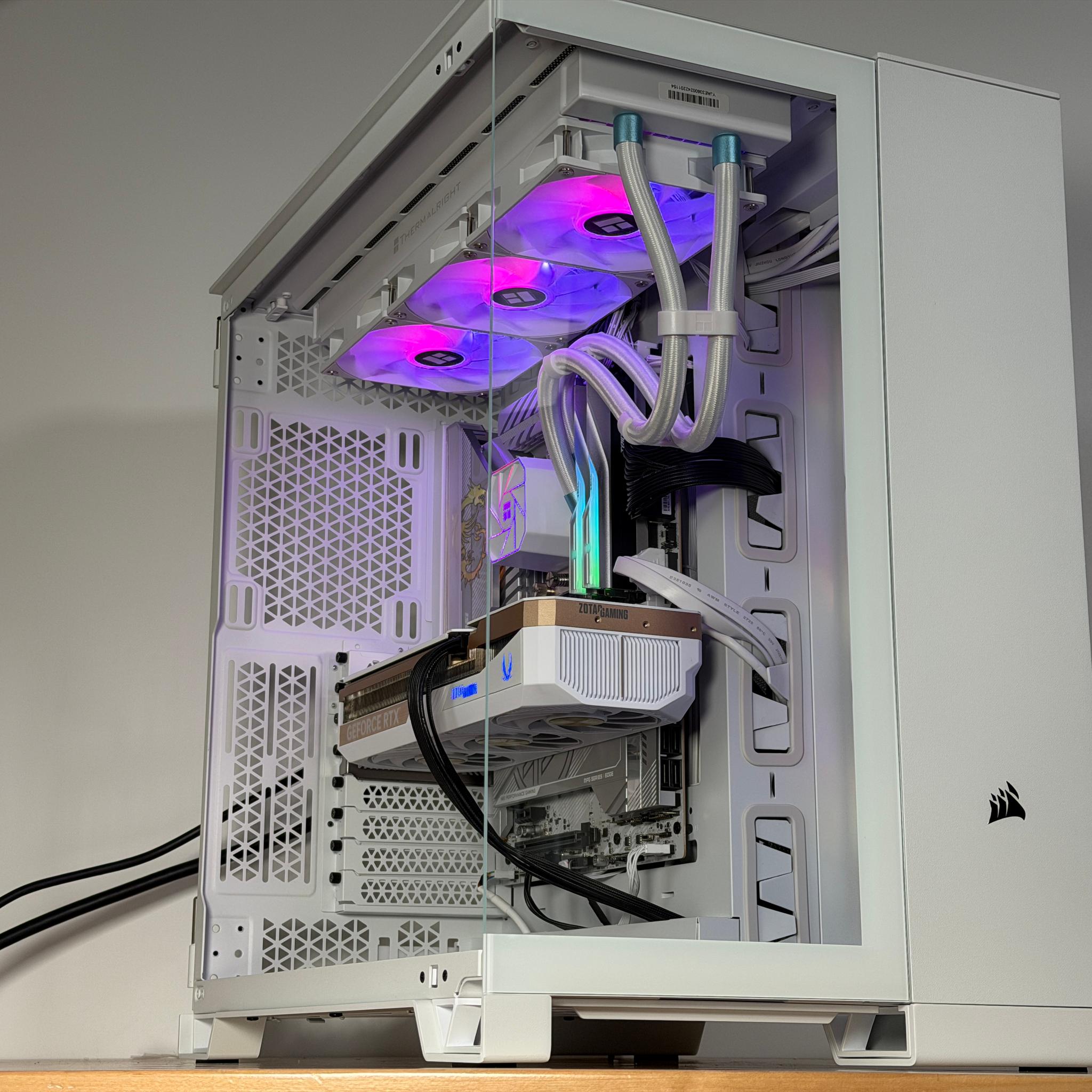 RTX 5070ti Intel Core Ultra 7 265kf All White Gaming PC