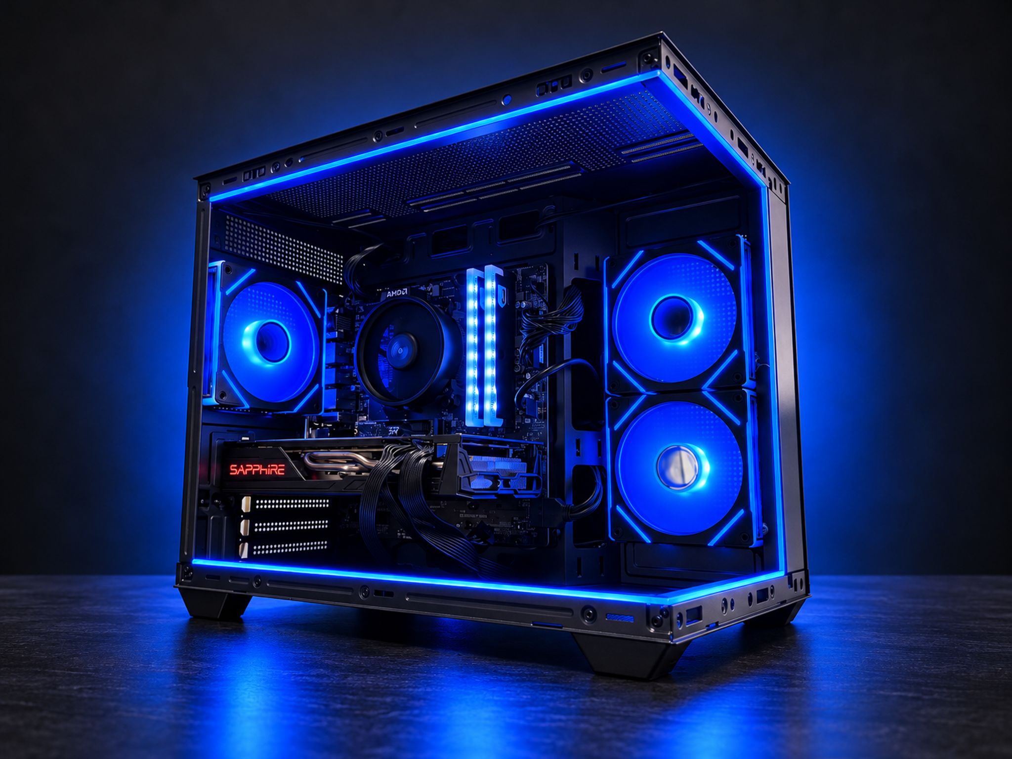 Radeon RX 5700 XT Custom Gaming PC - Ryzen 5 5500, 16GB RAM