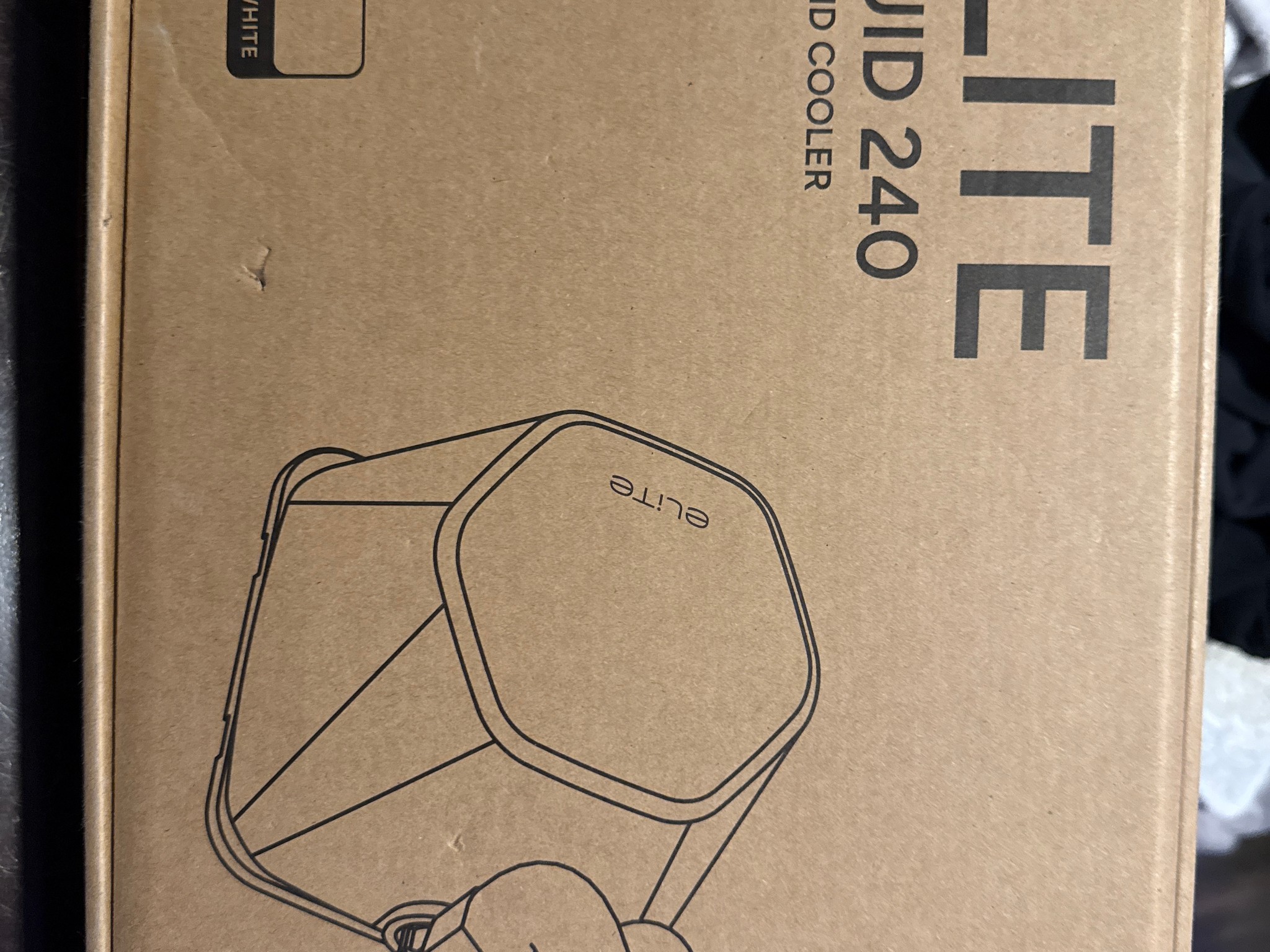 Cooler master elite liquid 240 CPU liquid cooler black