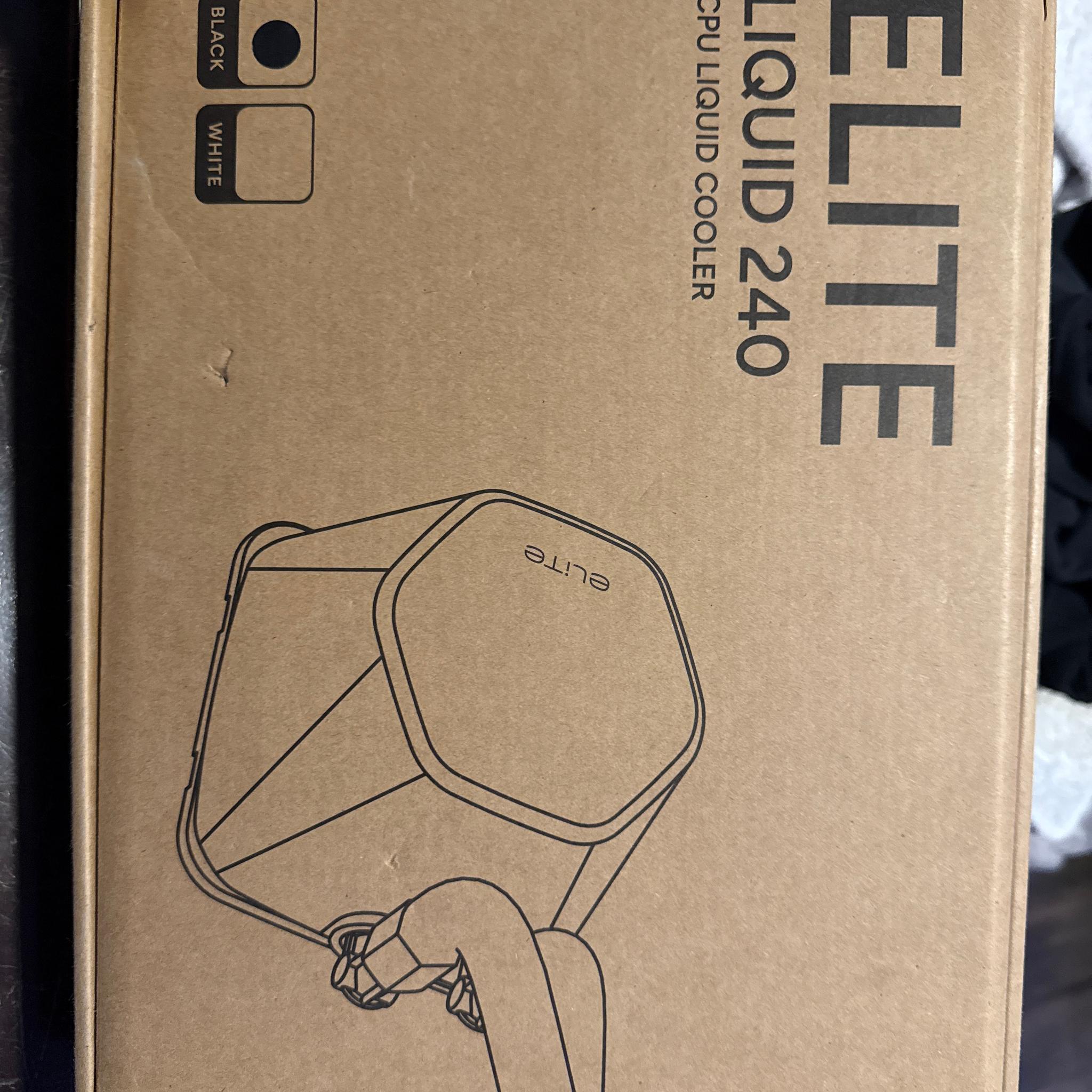Cooler master elite liquid 240 CPU liquid cooler black