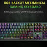 K801 Mechanical Gaming Keyboard – RGB Backlit, Blue Switches, Anti-Ghosting, Full-Size 104 Keys