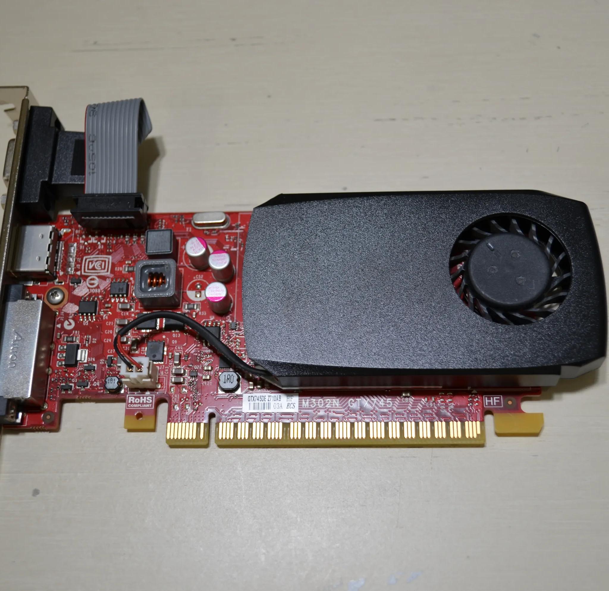NVIDIA GeForce GTX 745 4GB; 1x DVI-D 1x HDMI 1x VGA GPU (#5)