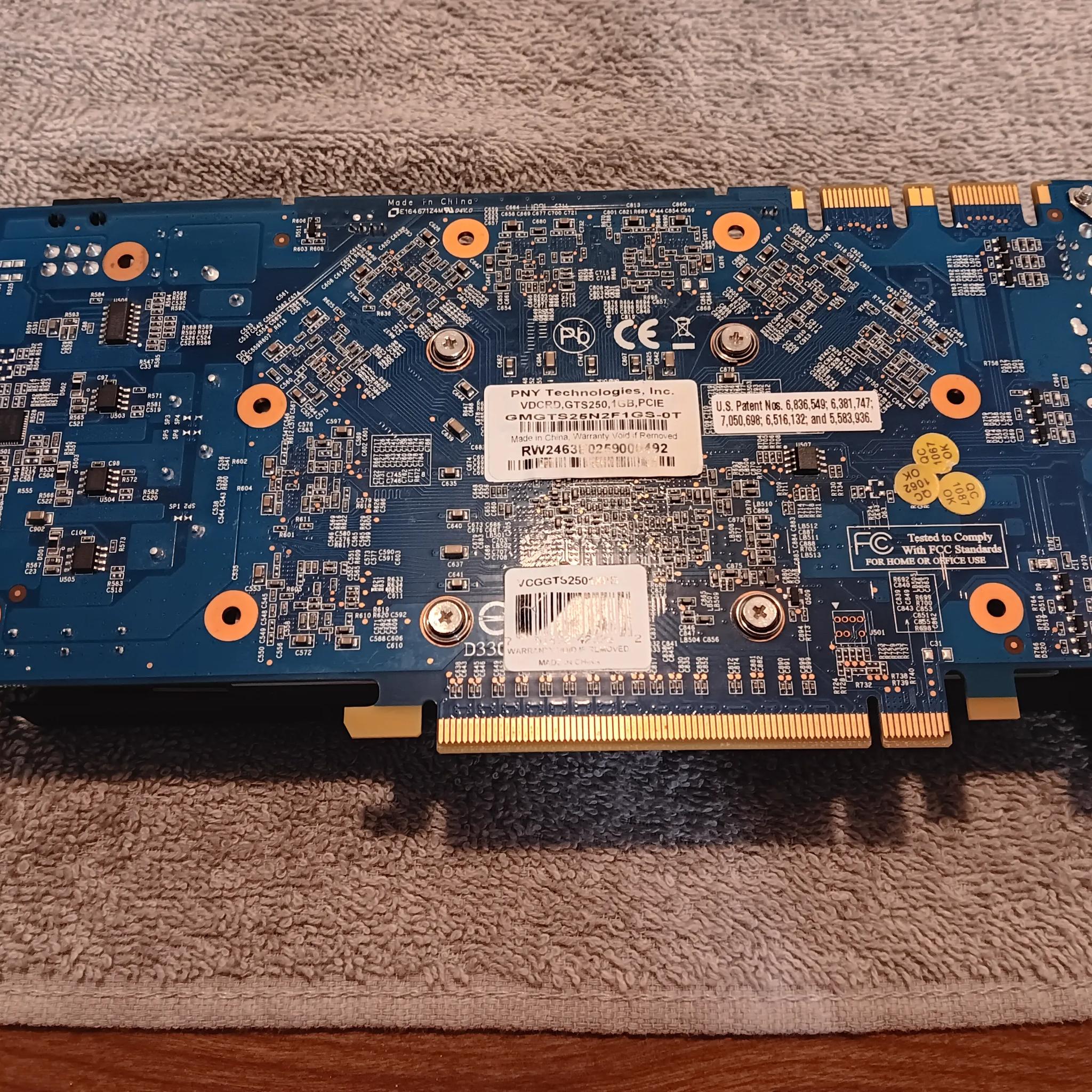PNY Nvidia GeForce XLR8 GTS-250 1GB Graphics card IOB