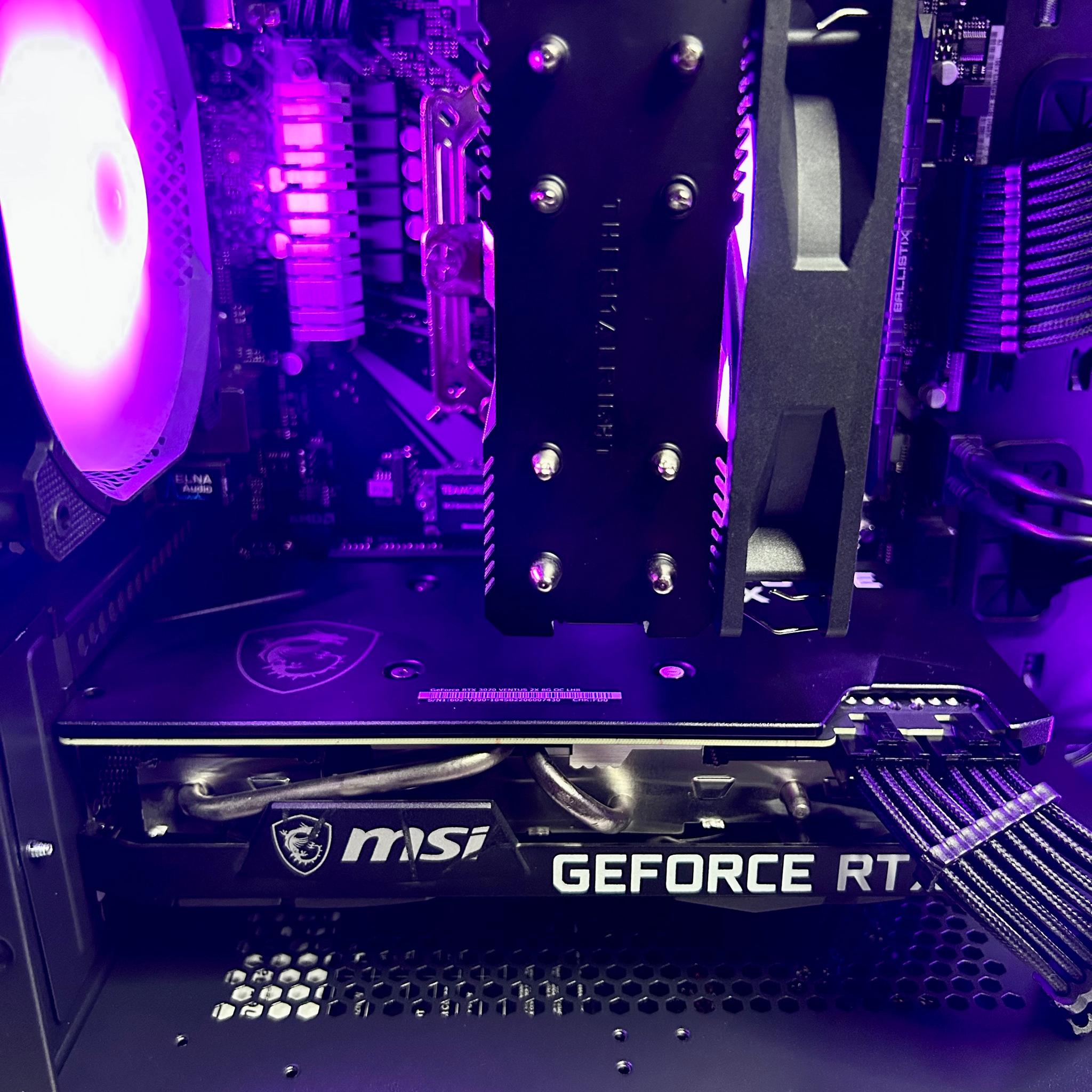 ⚫️🟣⚫️| MSI RTX 3070 | Ryzen 5 5600X | 1TB NVME | 16GB Crucial Ballistix 3200Mhz