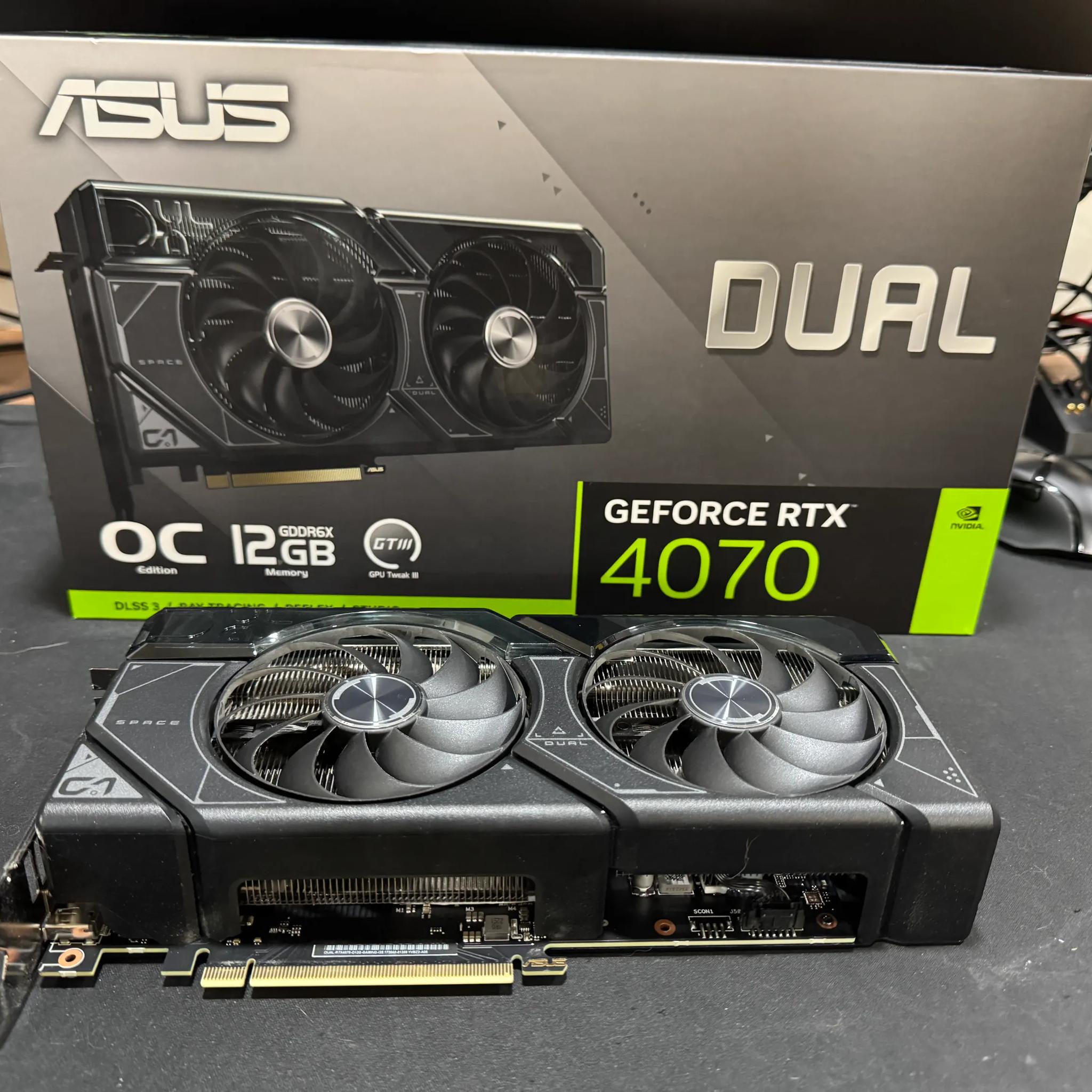 Asus Dual GeForce RTX 4070 12GB GDDR6X VRAM Graphics Card - (DUAL-RTX4070-O12G)
