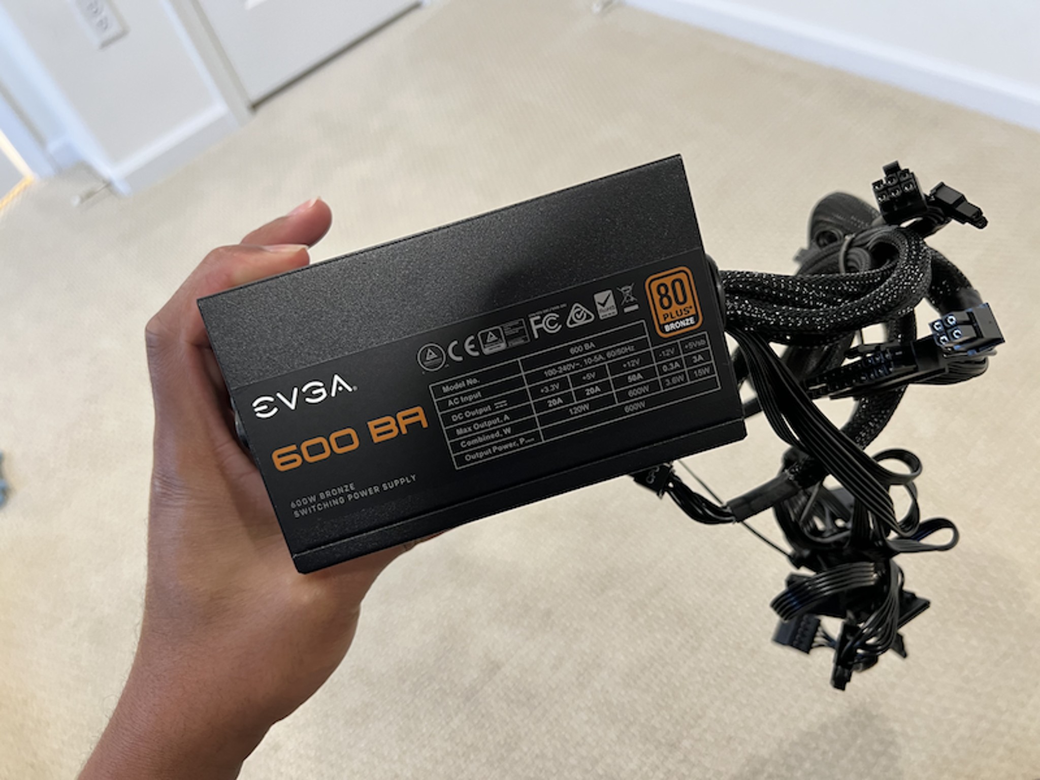 EVGA 600 BA 80+ Bronze Certified ATX Power Supply