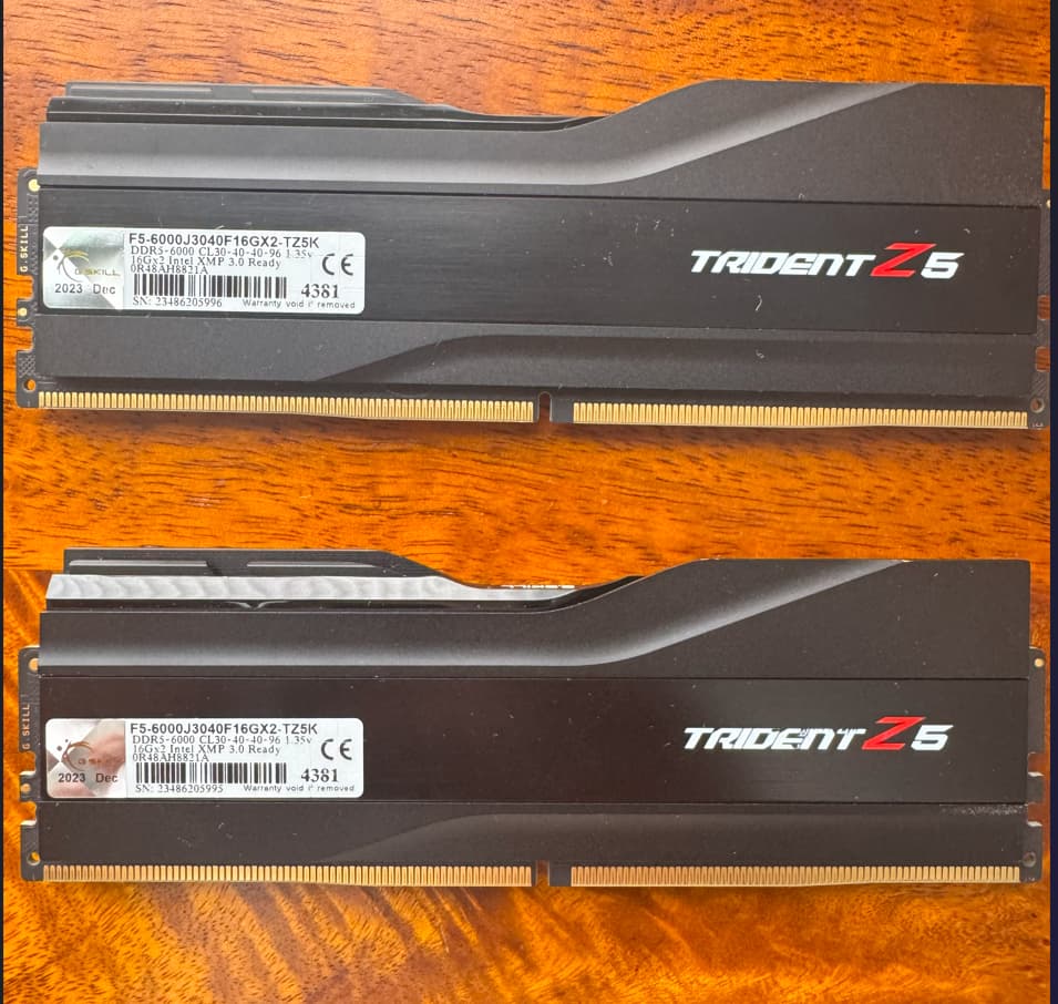 G.Skill Trident Z5 DDR5 2x16GB 6000MHz Black