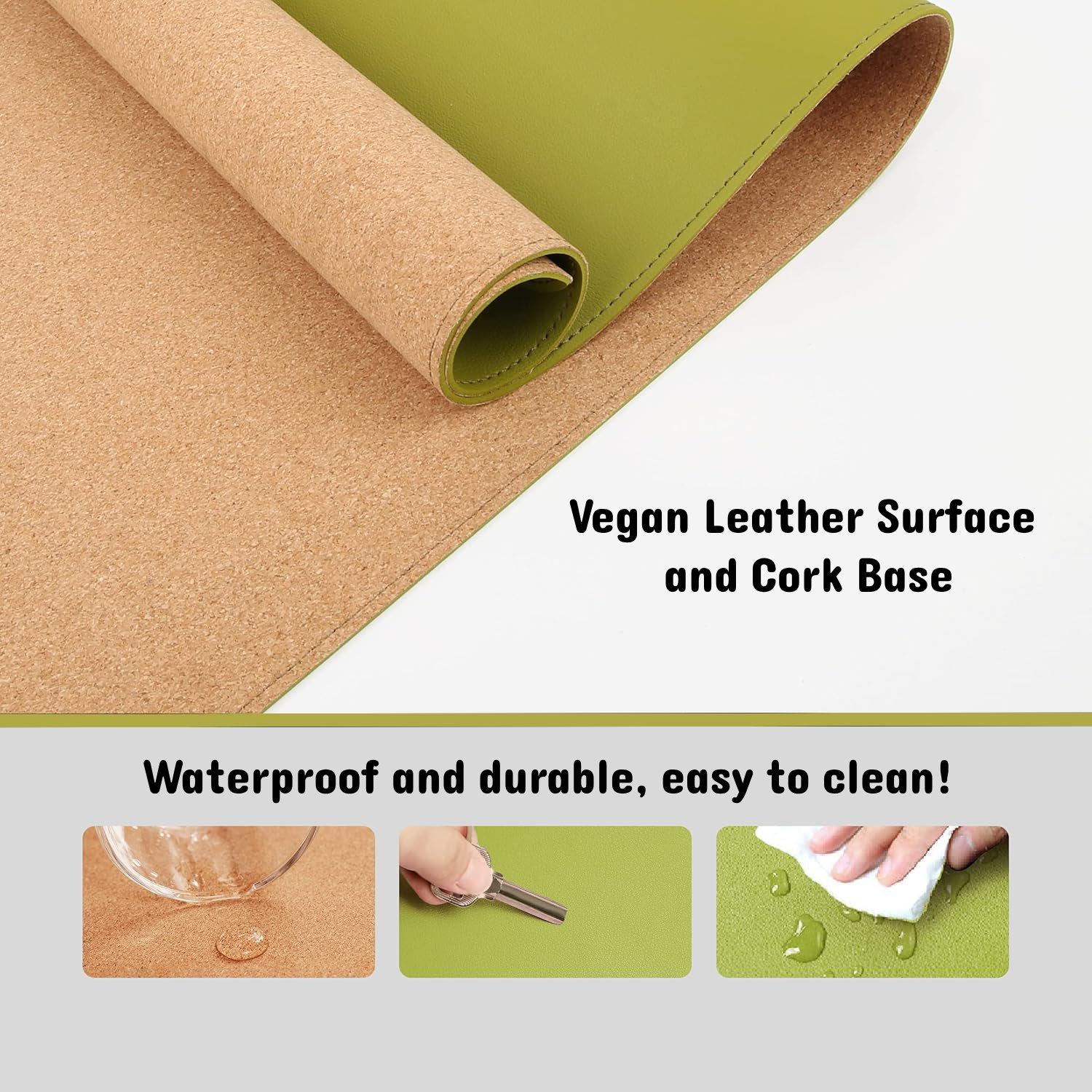 Olive Green Waterproof Mousepad (XL 32" x 16")