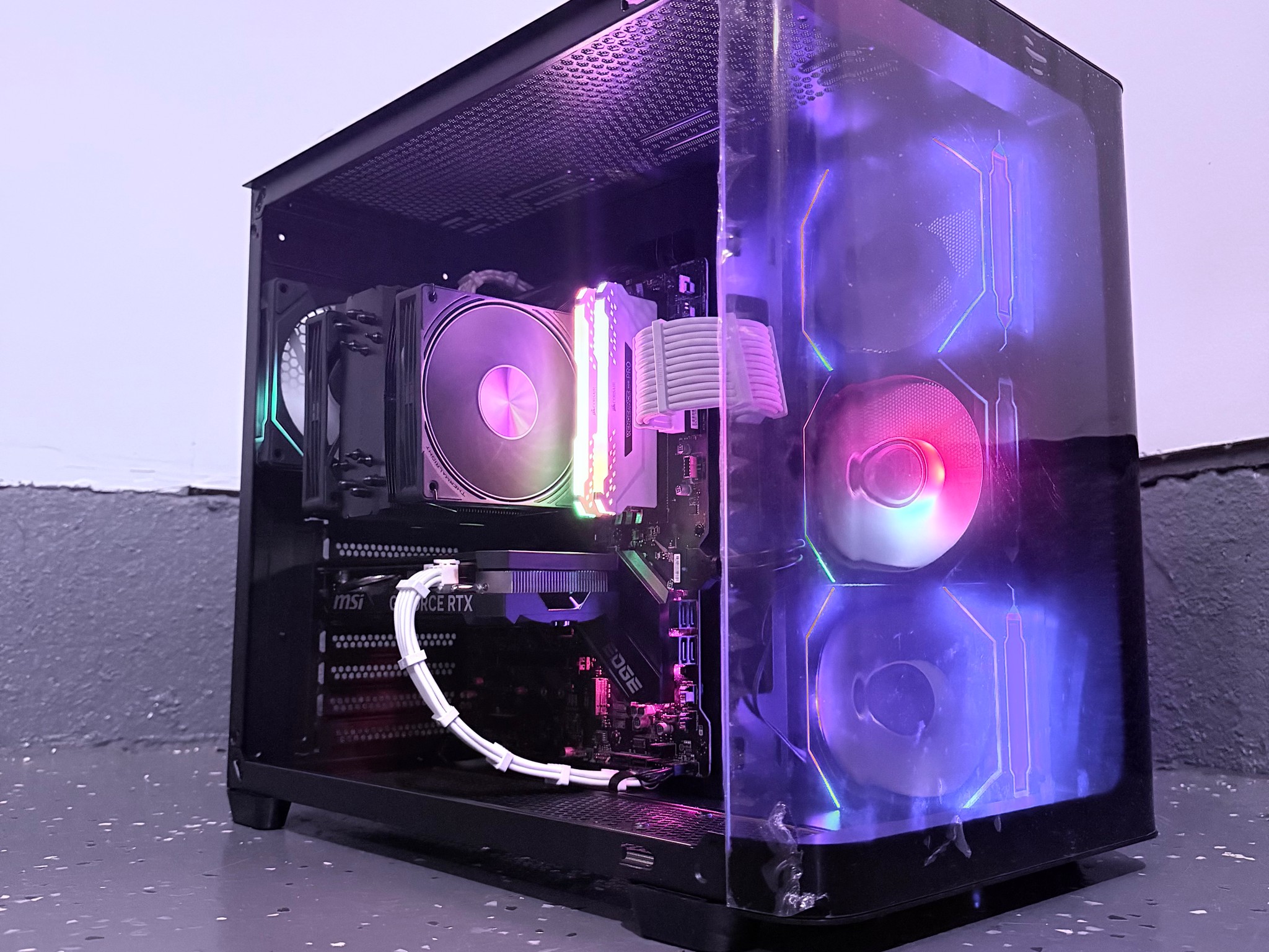 🟣"Violet Phantom"⚫️ | 1080p Gaming | RTX 4060 | i5 10400F | 16GB Ram | 500GB SSD | Free Shipping