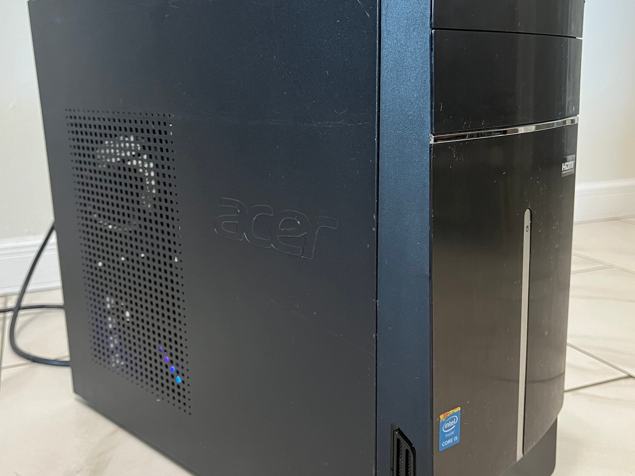 NVIDIA RTX 2070, Intel Core i3-12100, 16GB RAM, 512GB M.2 SSD - Sleeper Gaming PC w/ Wi-Fi & BT