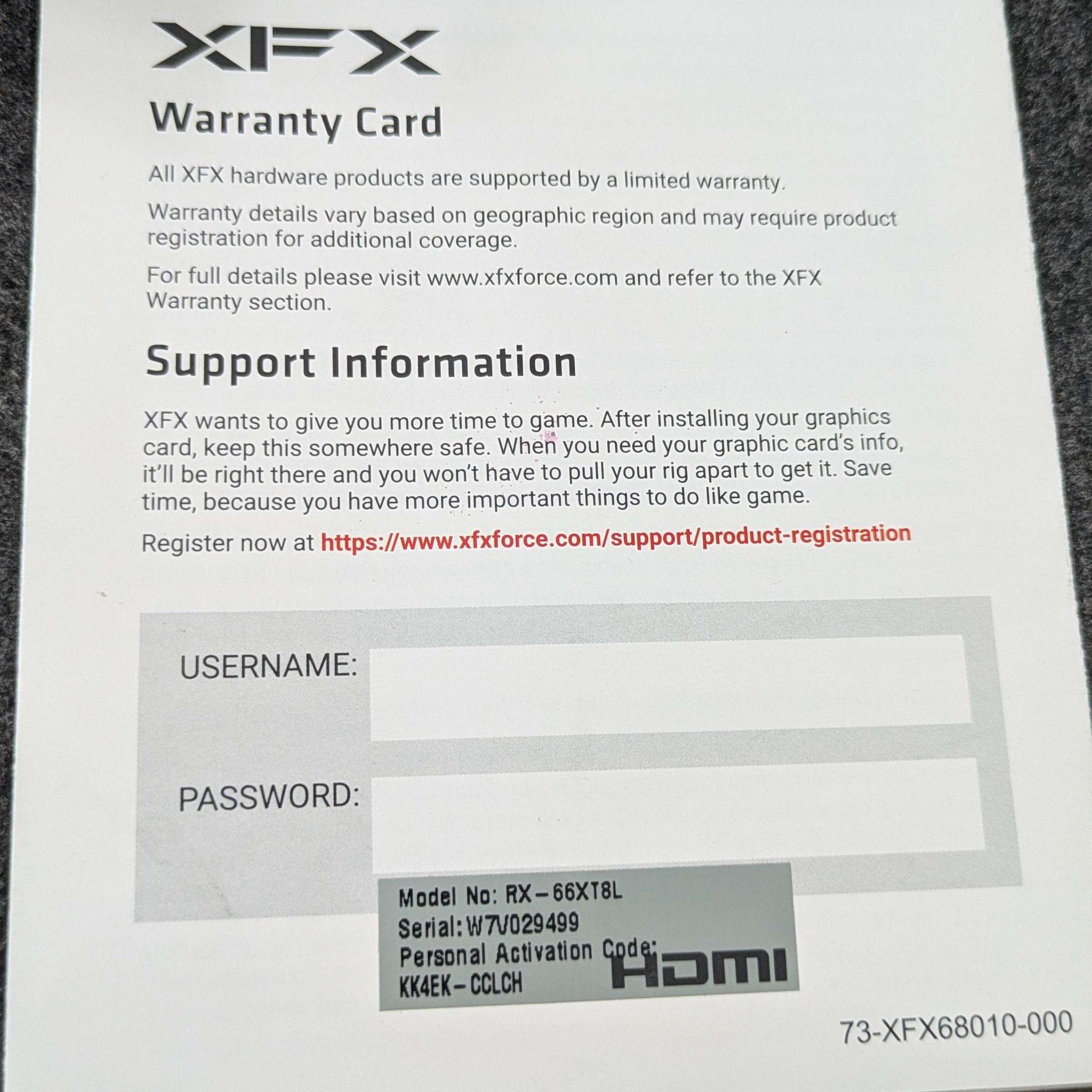 XFX Speedster QICK 308 RX 6600 XT