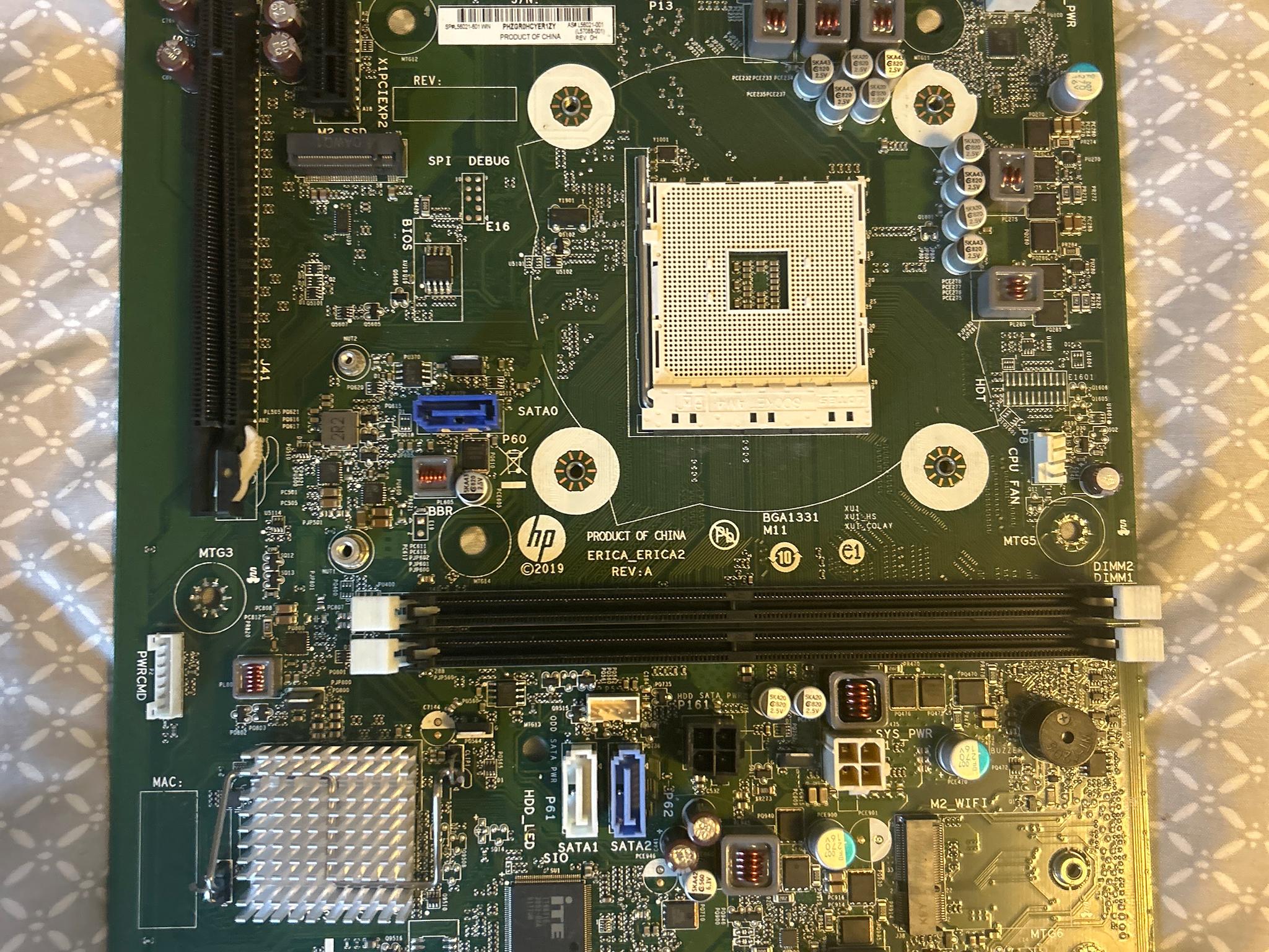HP propeitary AM4 motherboard + case + PSU