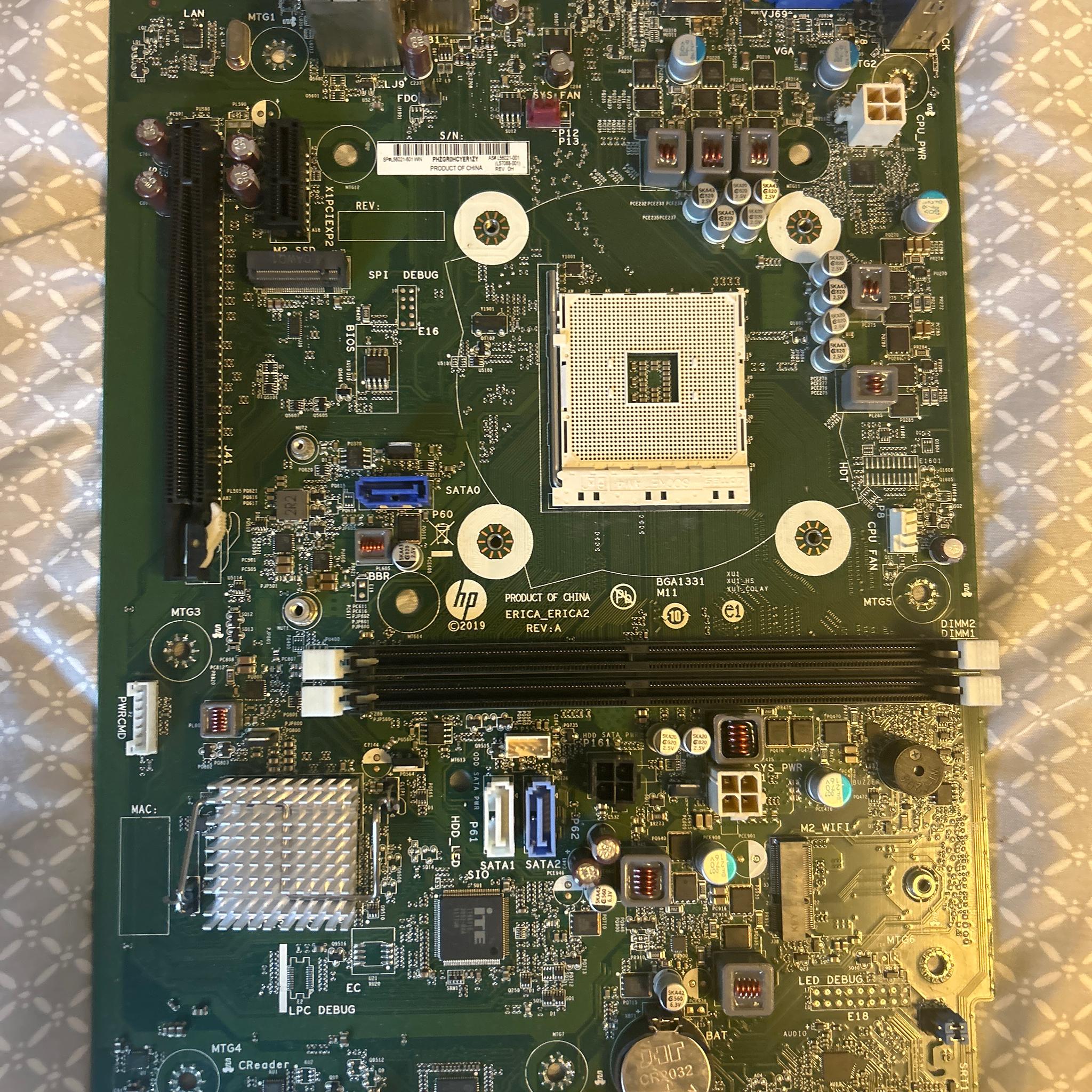 HP propeitary AM4 motherboard + case + PSU