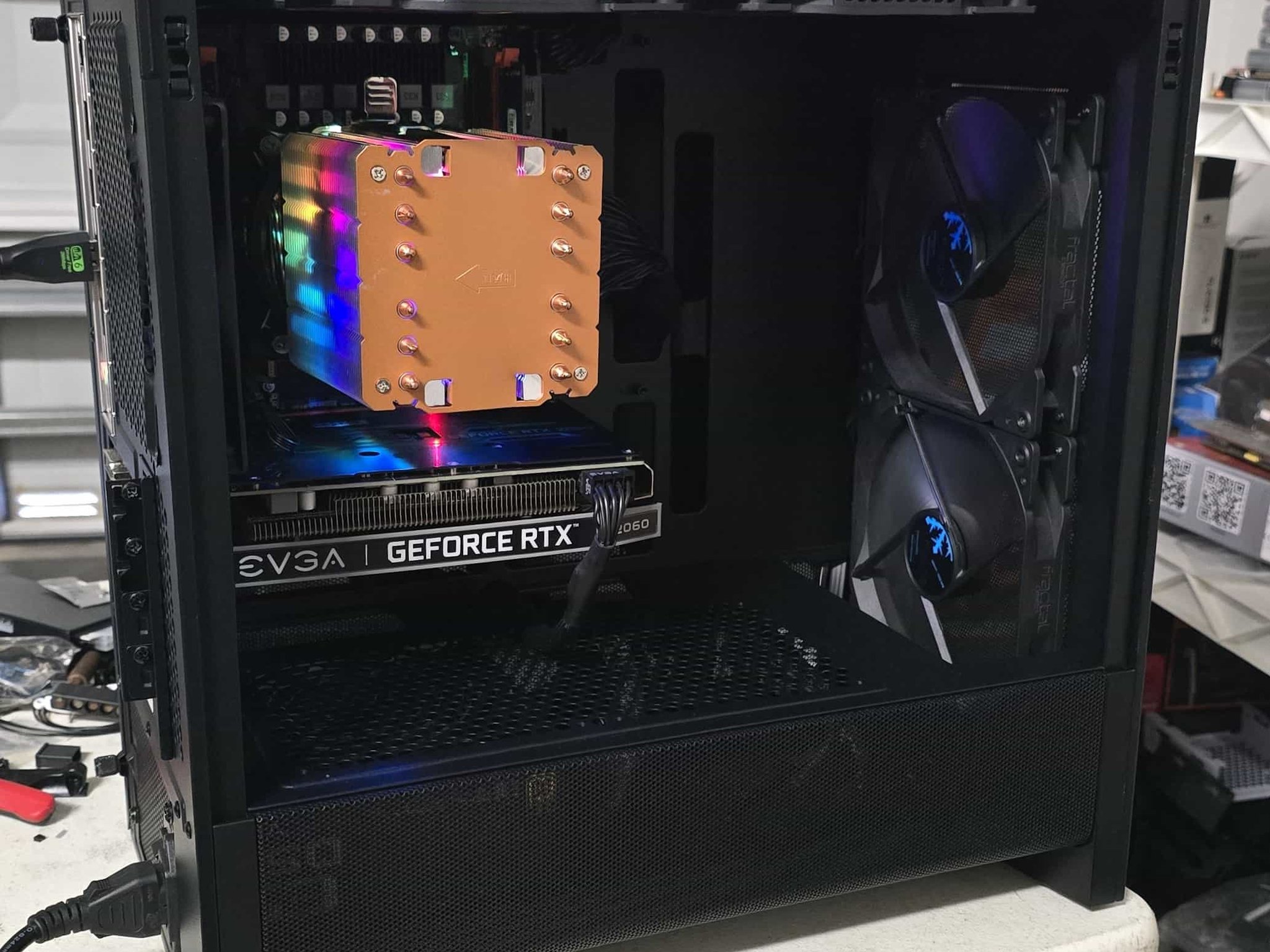 🔥 Custom Gaming PC – RTX 2060 | 6-Core Xeon | 512GB NVMe | All-Black Build
