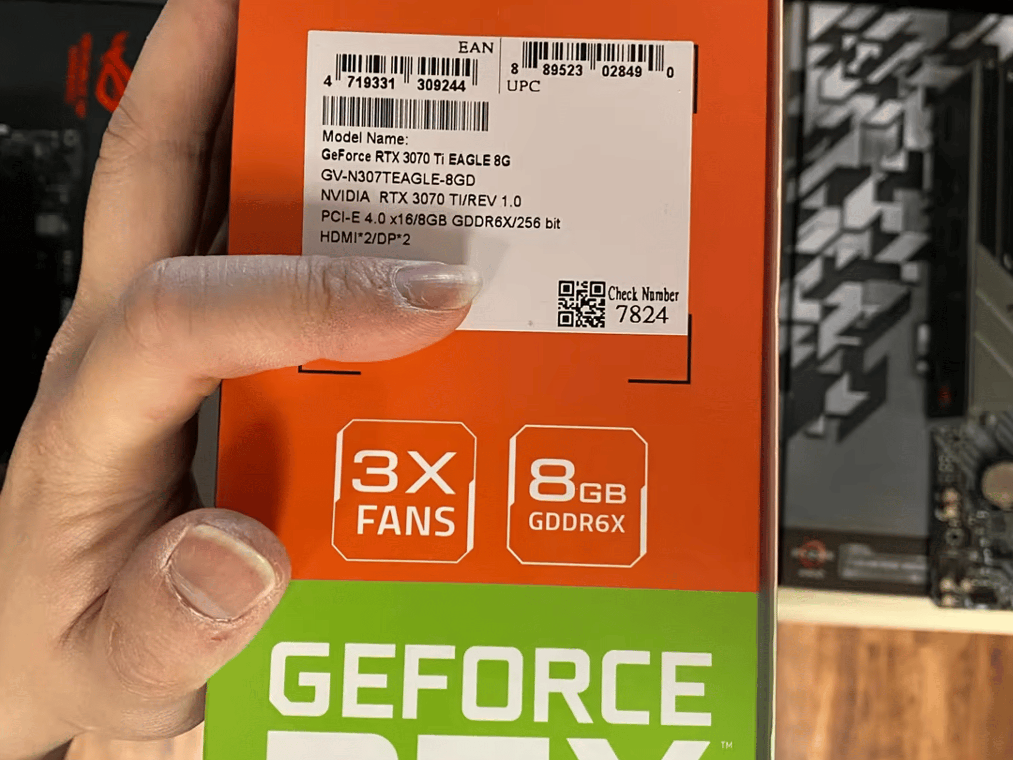 Gigabyte RTX 3070ti Eagle LHR