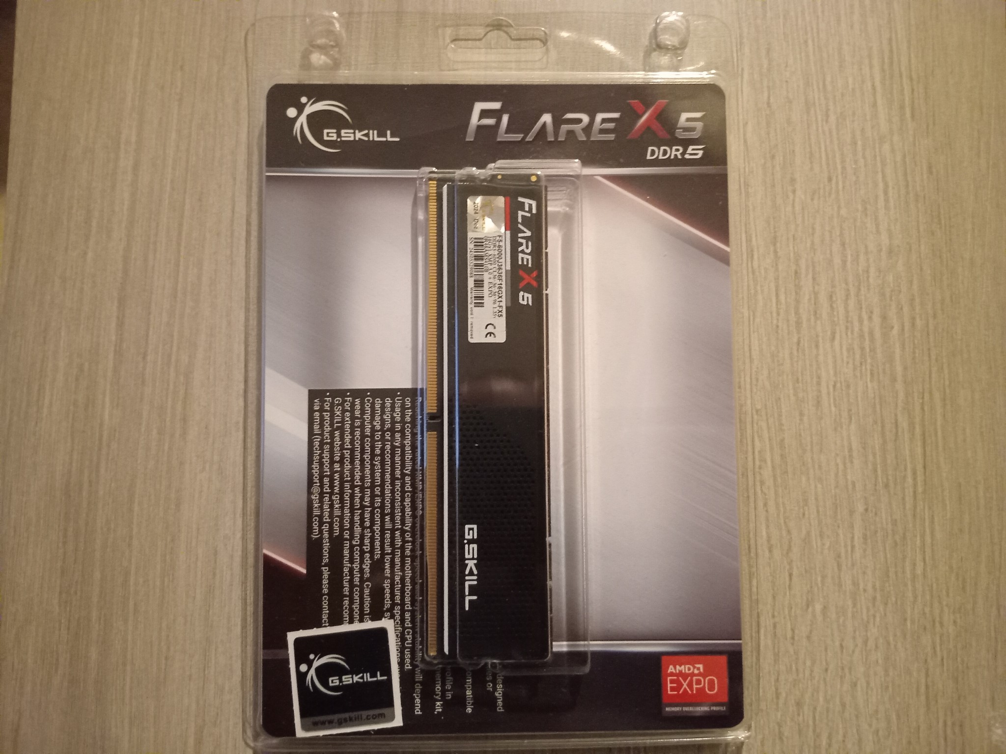 G. Skill 16GB DDR5-6000 CL36