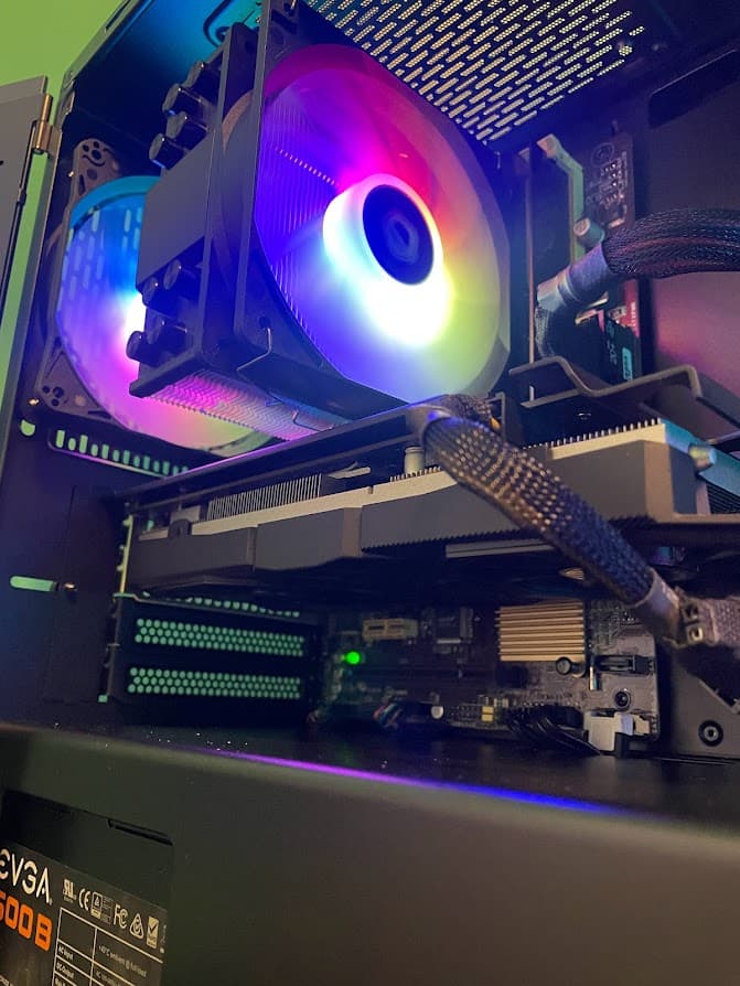 RGB Black Gaming PC| Intel i5 / Amd RX580 / 8GB / 128GB Ssd + 500GB Win 10 Pro WiFi