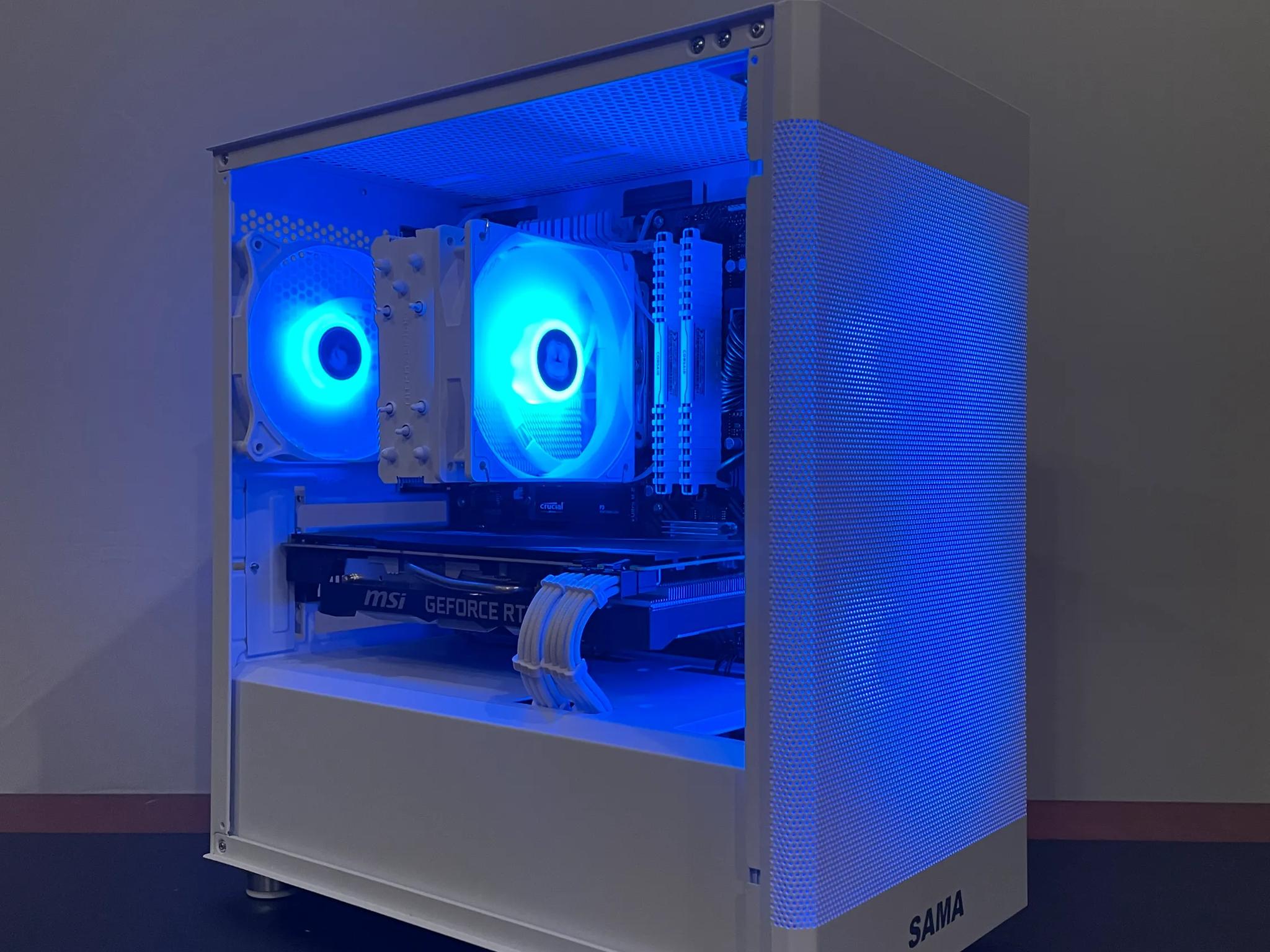 ⚪ White 1080p PC | RTX 2060 12GB | Ryzen 5 3600 | WiFi and Bluetooth | ARGB Control ⚪