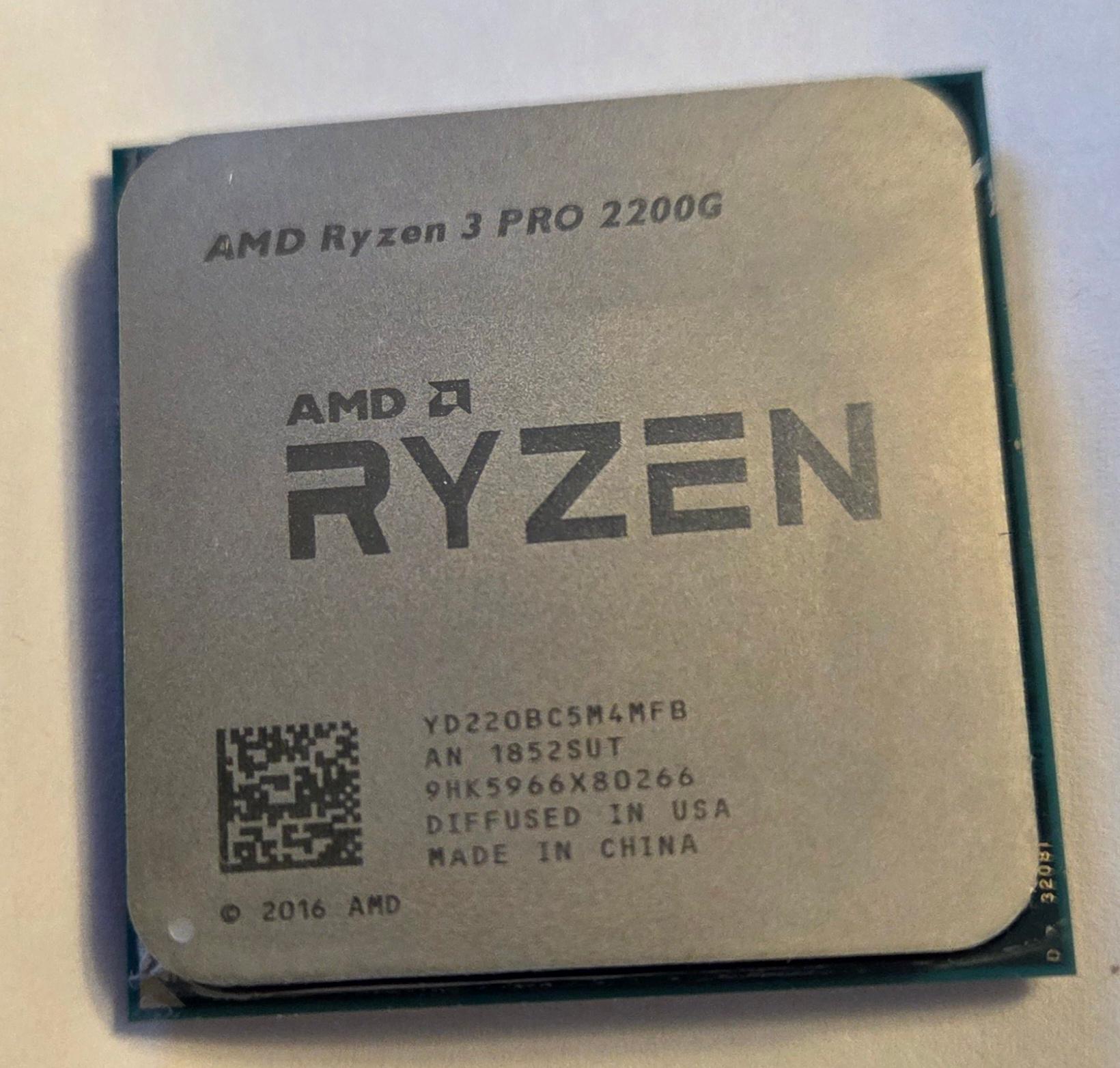 AMD Ryzen 3 Pro 2200g