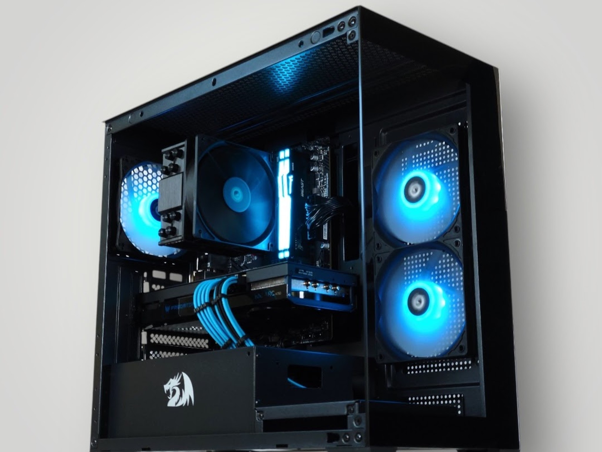 🖤🩵  Predator BiFrost Intel Arc A750 Gaming PC◼️ AMD Ryzen 5 3600 6 core◼️ 16GB DDR4◼️ 1TB NVME SSD