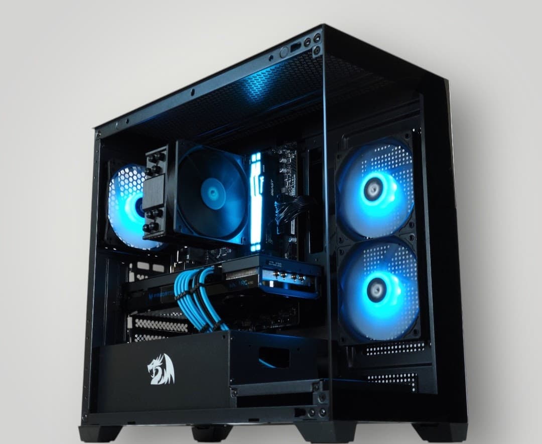 🖤🩵  Predator BiFrost Intel Arc A750 Gaming PC◼️ AMD Ryzen 5 3600 6 core◼️ 16GB DDR4◼️ 1TB NVME SSD