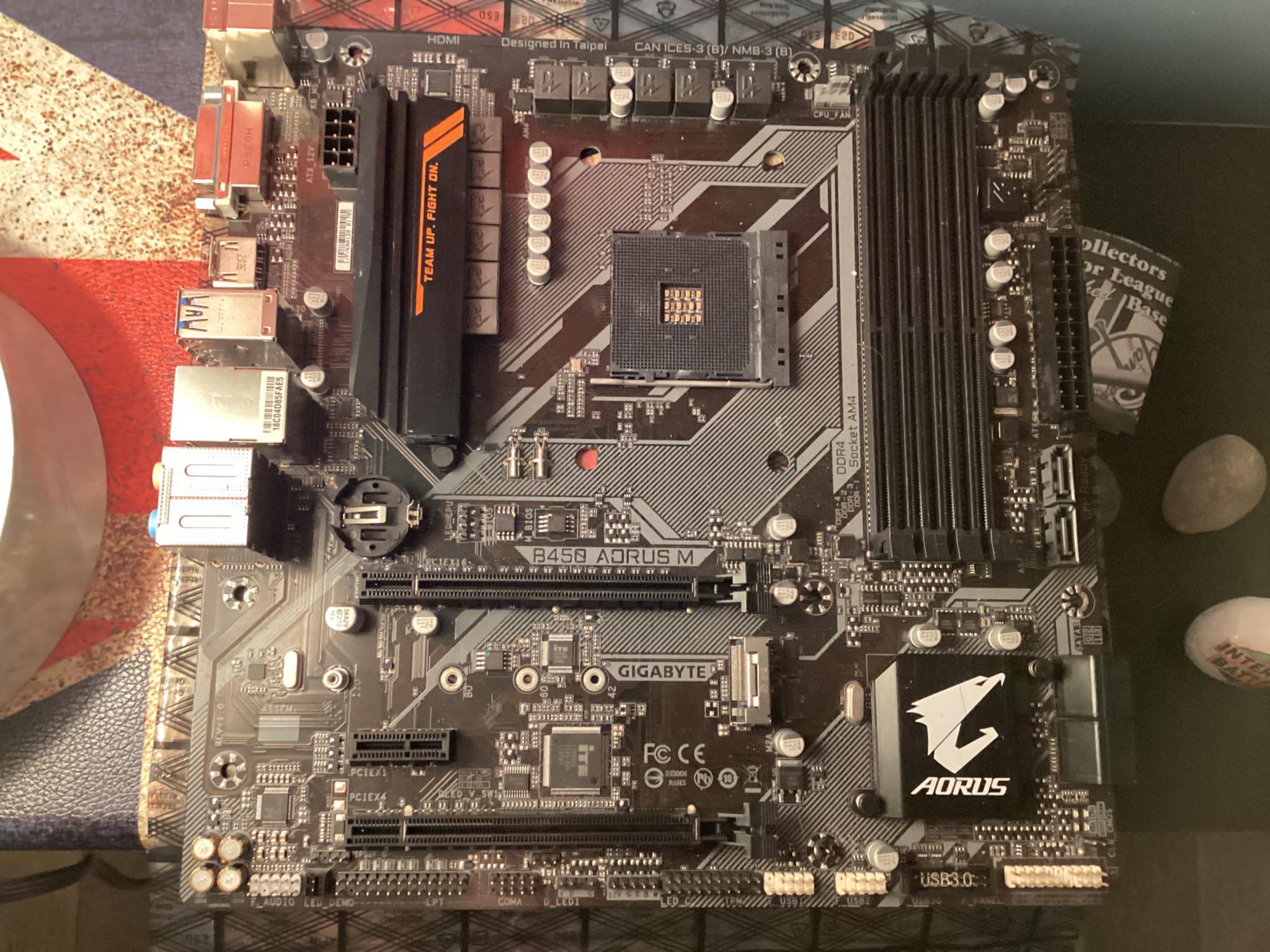 Aorus b450m micro atx motherboard (Read Description)