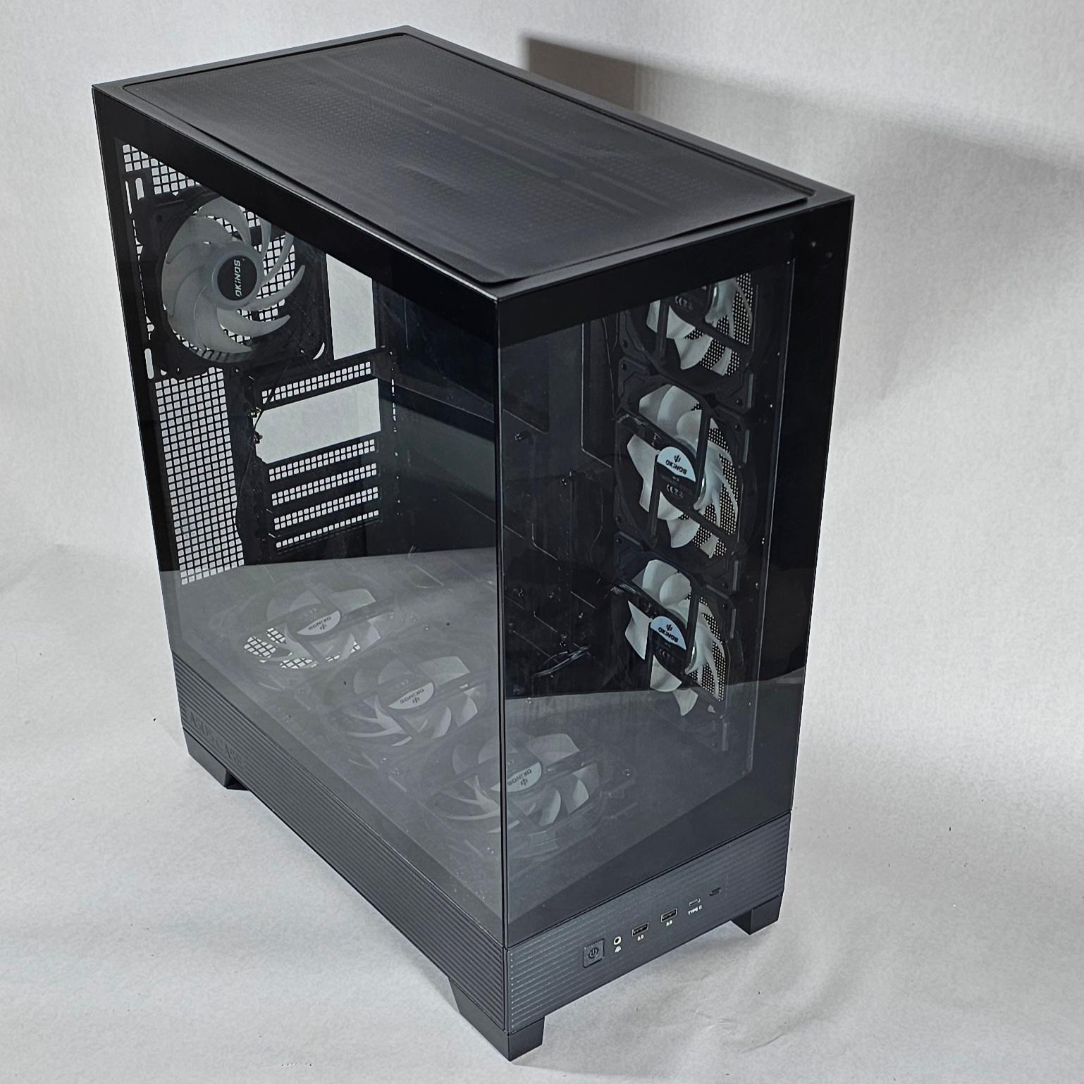 PC Case with Tempered Glass w\ 7 RGB Fans