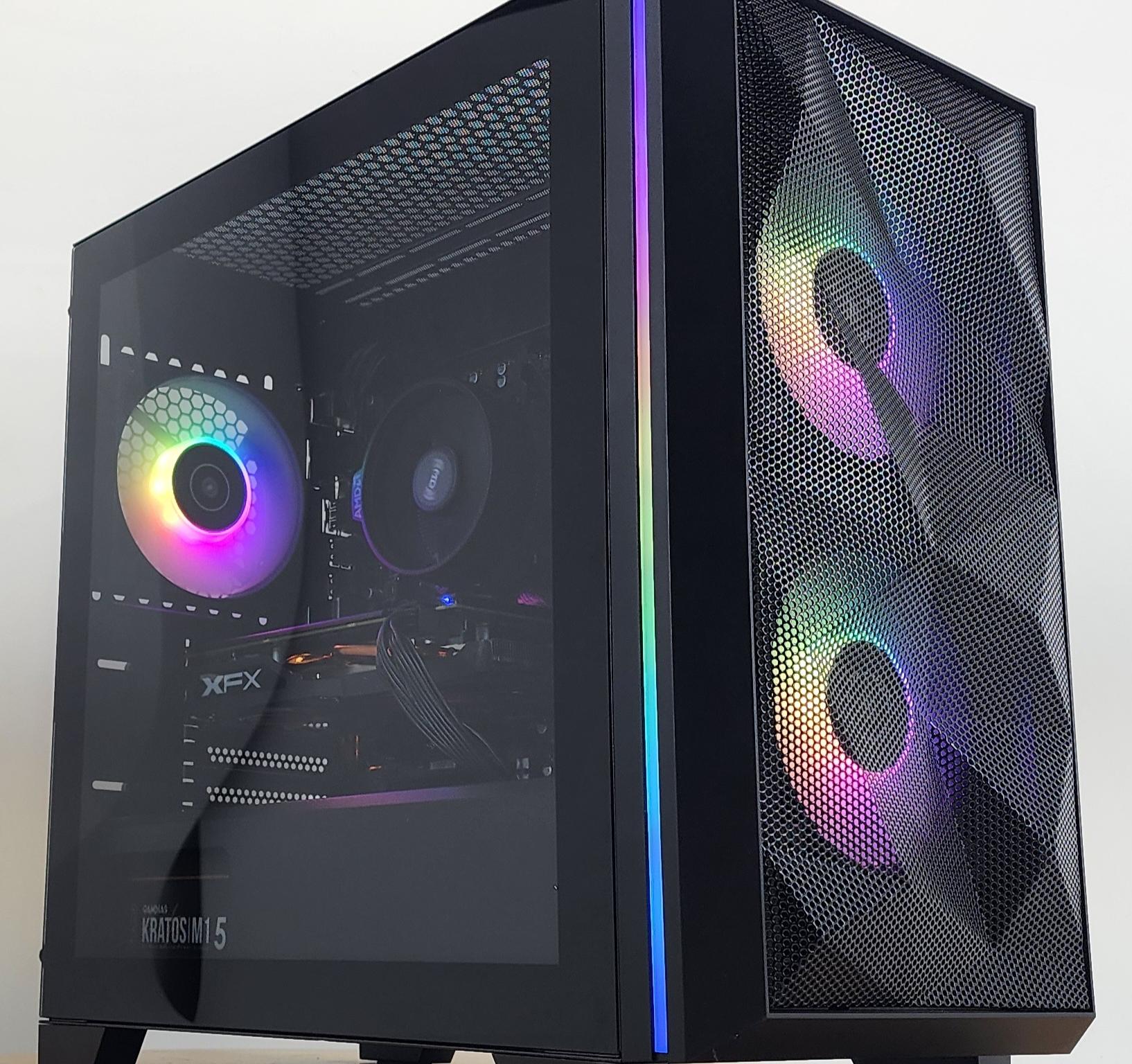 Gaming PC RYZEN 3 1200 16GB RAM 256GB SSD + 1TB HDD RX 570 8GB Win11 Computer