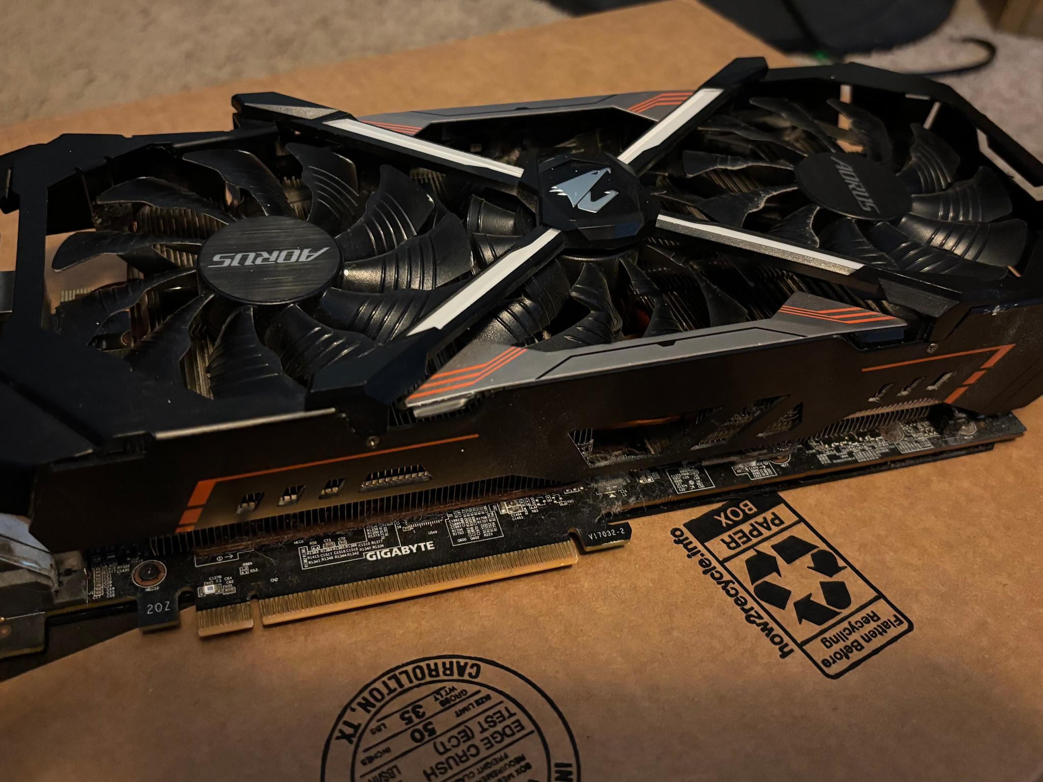 GIGABYTE AORUS XTREME Nvidia GTX 1080 Ti Graphics Card - Used, good condition
