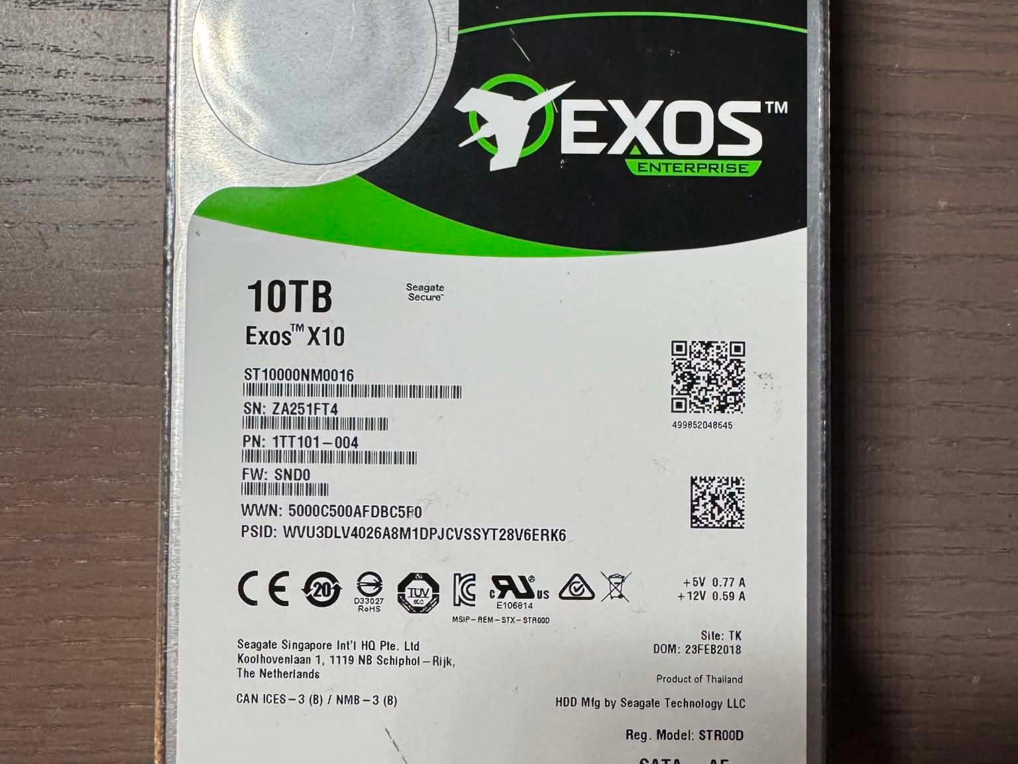 Seagate Exos X10 10TB 2.5" SATA Internal HDD 7200RPM