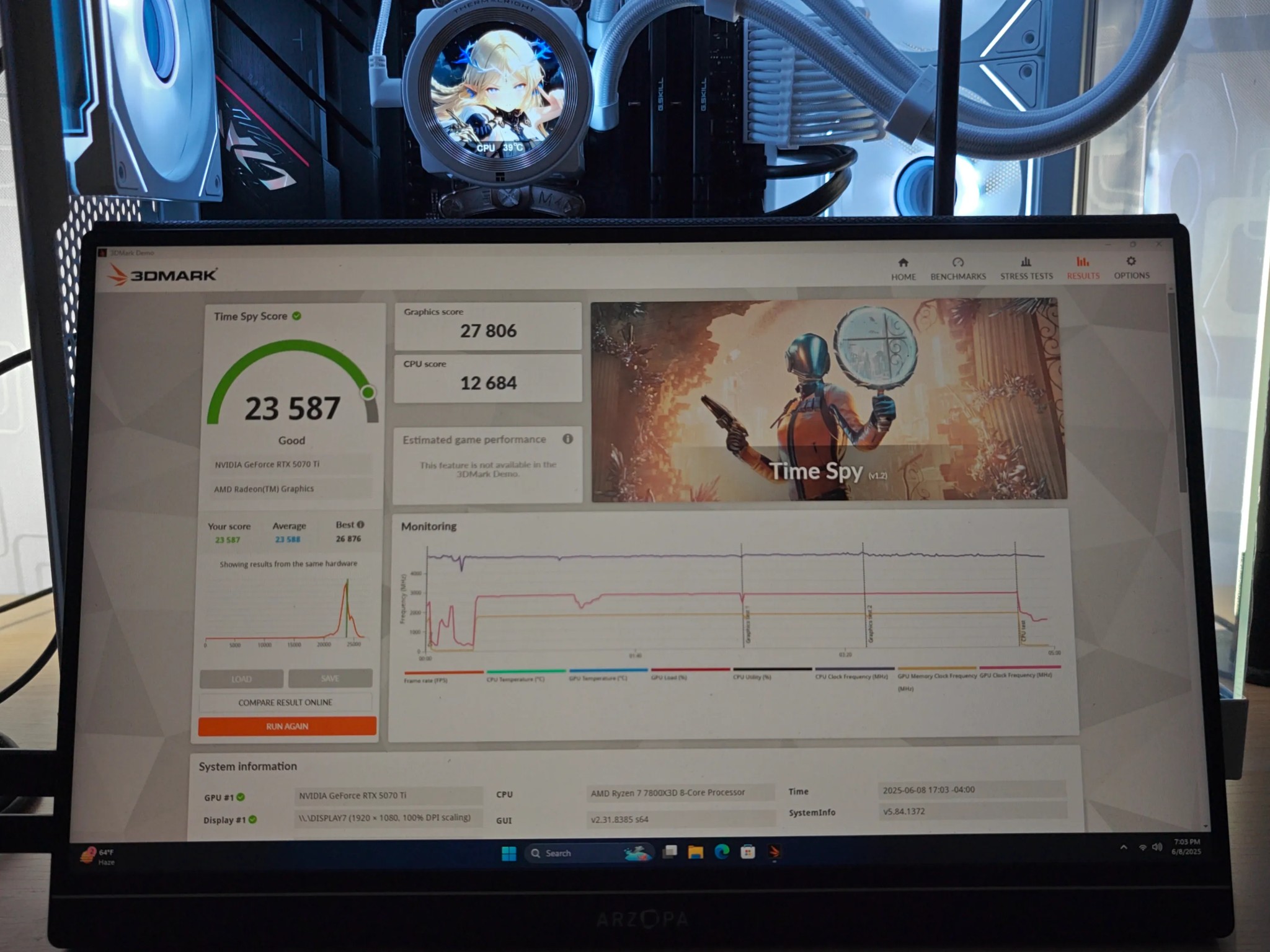 *SALE* RTX 5070 Ti 16GB, Ryzen 7 7800X3D, 1TB NVMe, 32GB DDR5, 2.1" LCD | 4K/1440P Custom Gaming PC