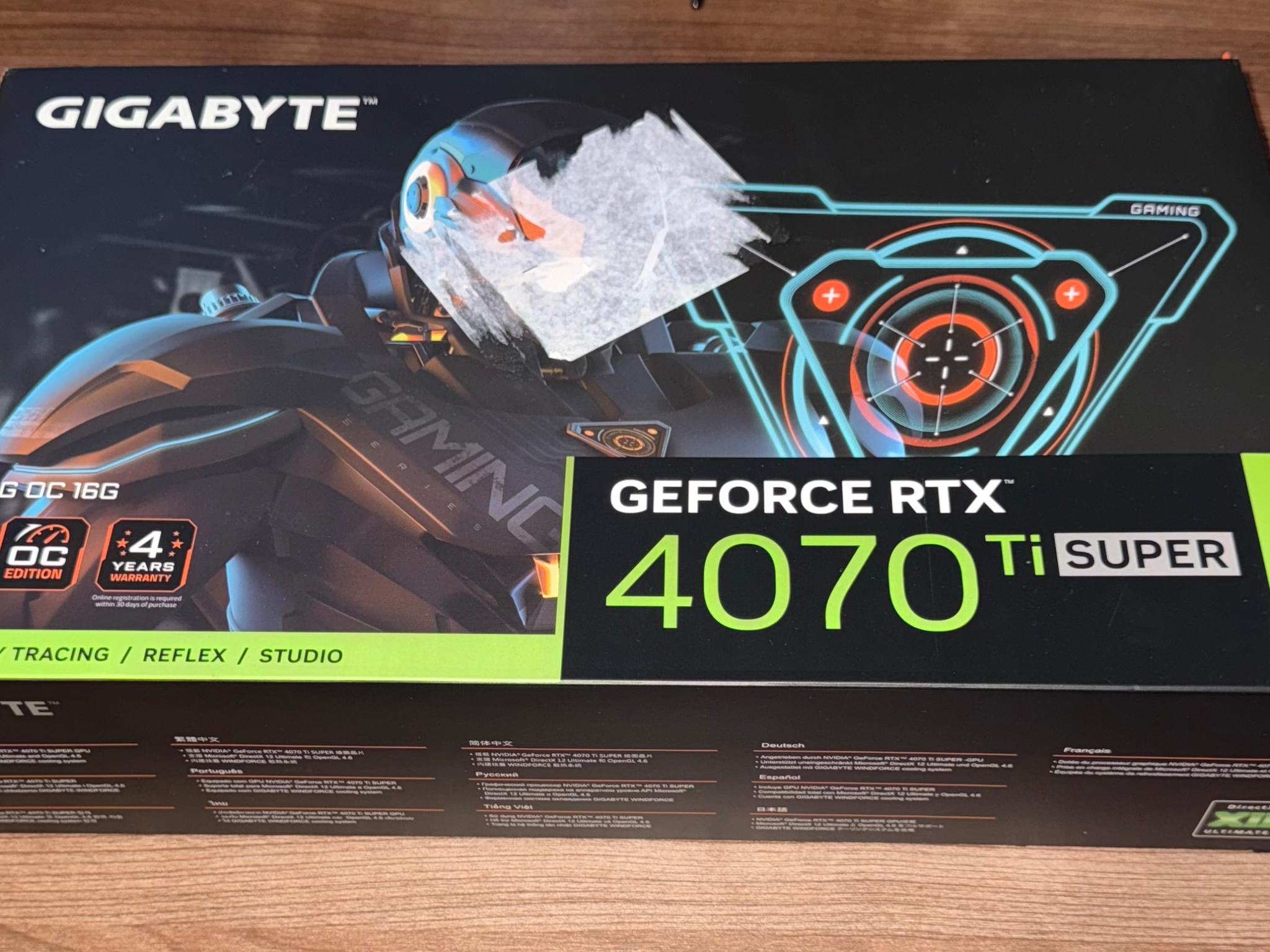 Gigabyte GeForce RTX 4070 ti super gaming OC Graphics card