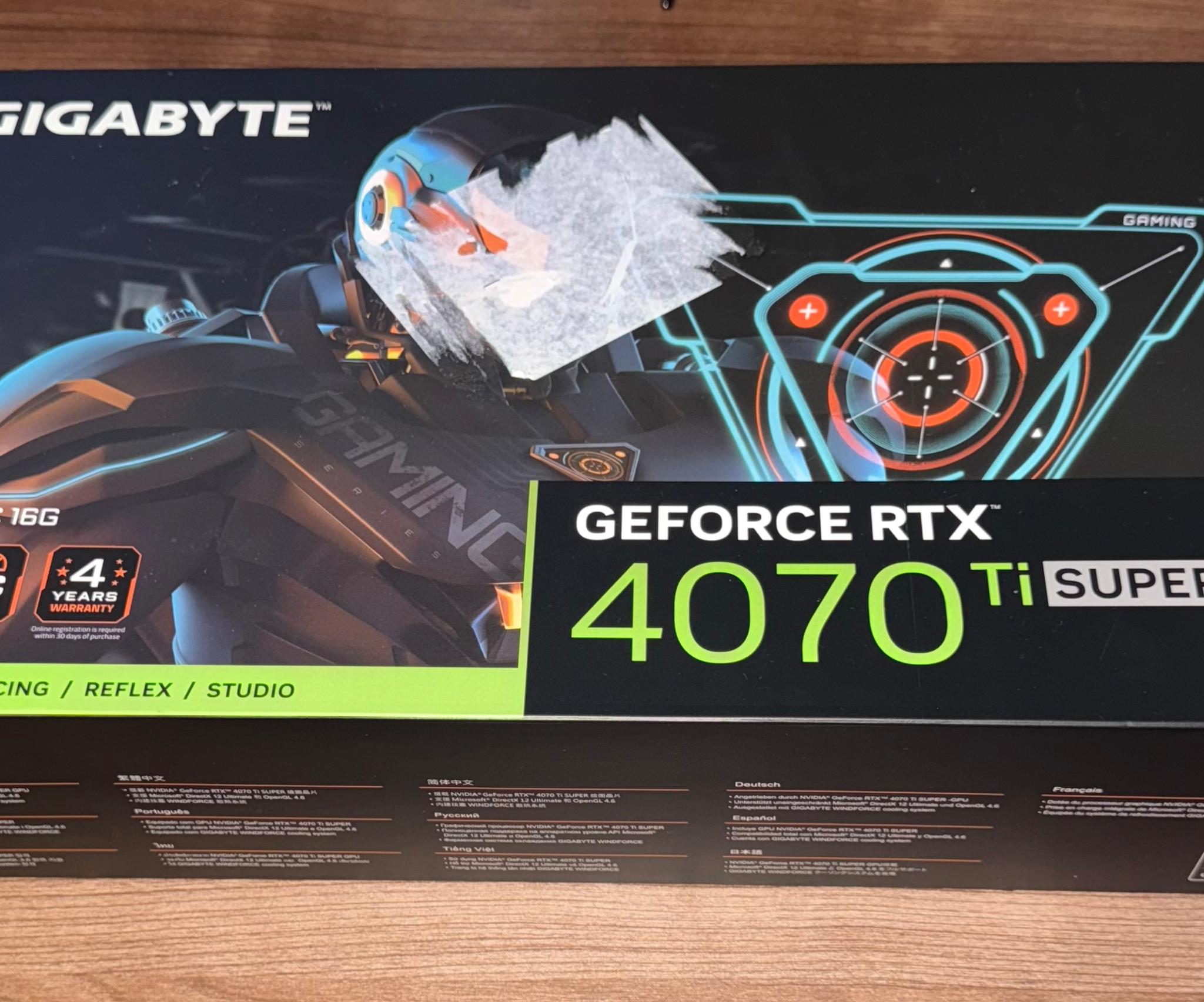 Gigabyte GeForce RTX 4070 ti super gaming OC Graphics card