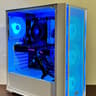 ❄️🎮 White RGB Gaming PC – Ryzen 5 5500 | GTX 1070 8GB | 16GB RAM | WIFI