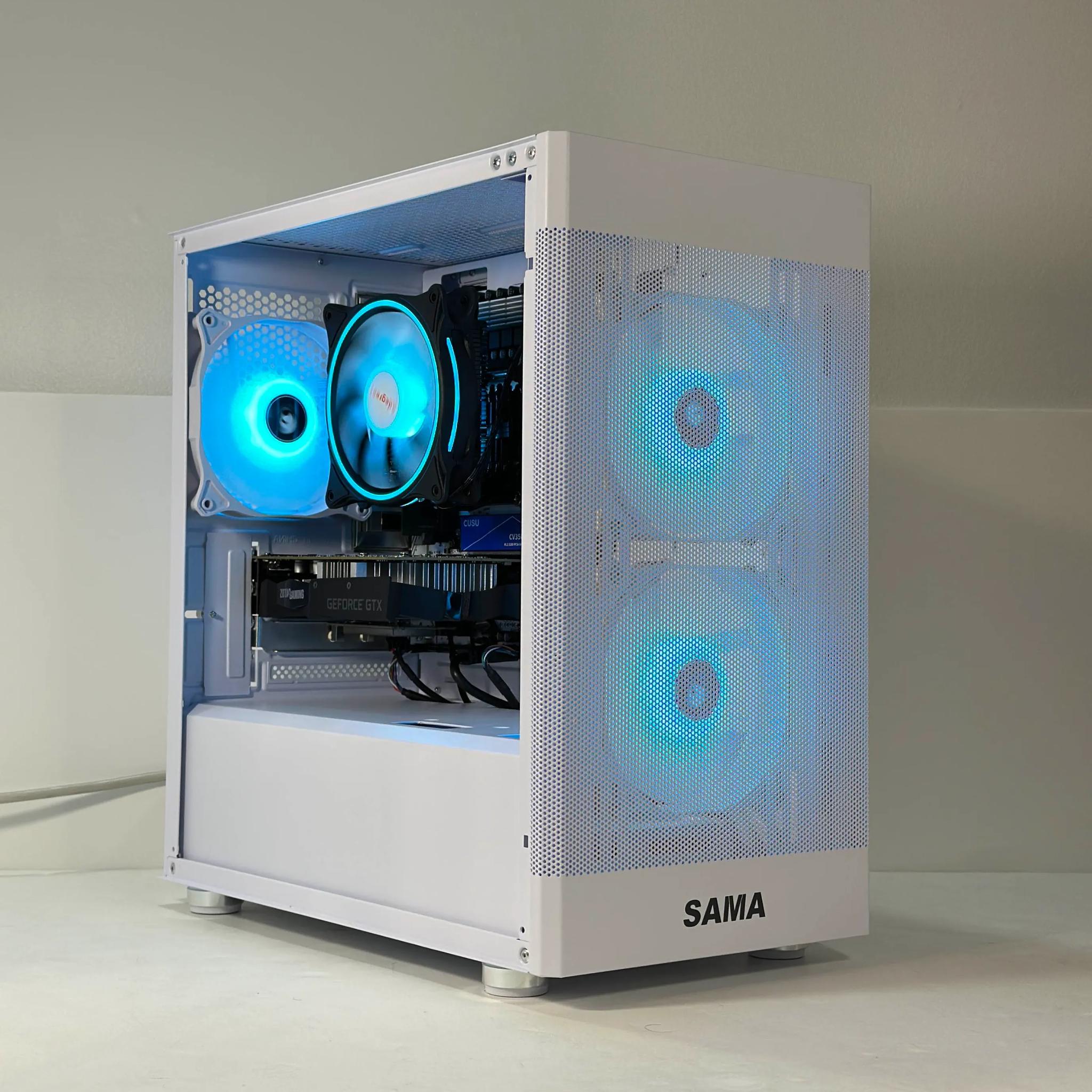 Intel i7 6 Core | GeForce GTX 1650 | 32GB RAM | 512GB SSD | WIFI + Bluetooth | 1080p White Gaming PC