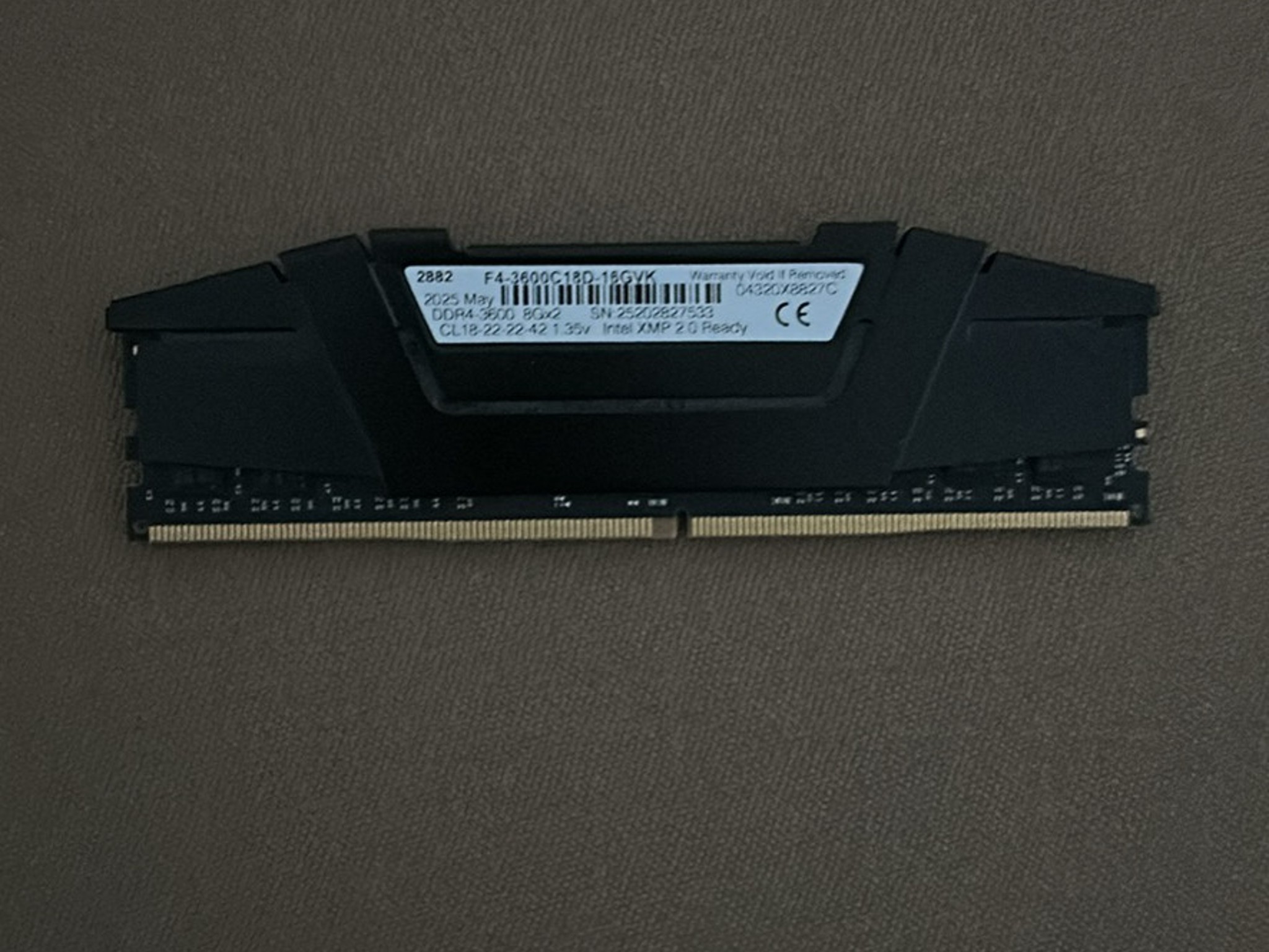G. SKILL RipJaws 16GB (2 x 8GB) (DDR4-3600) (tested, works perfectly fine)
