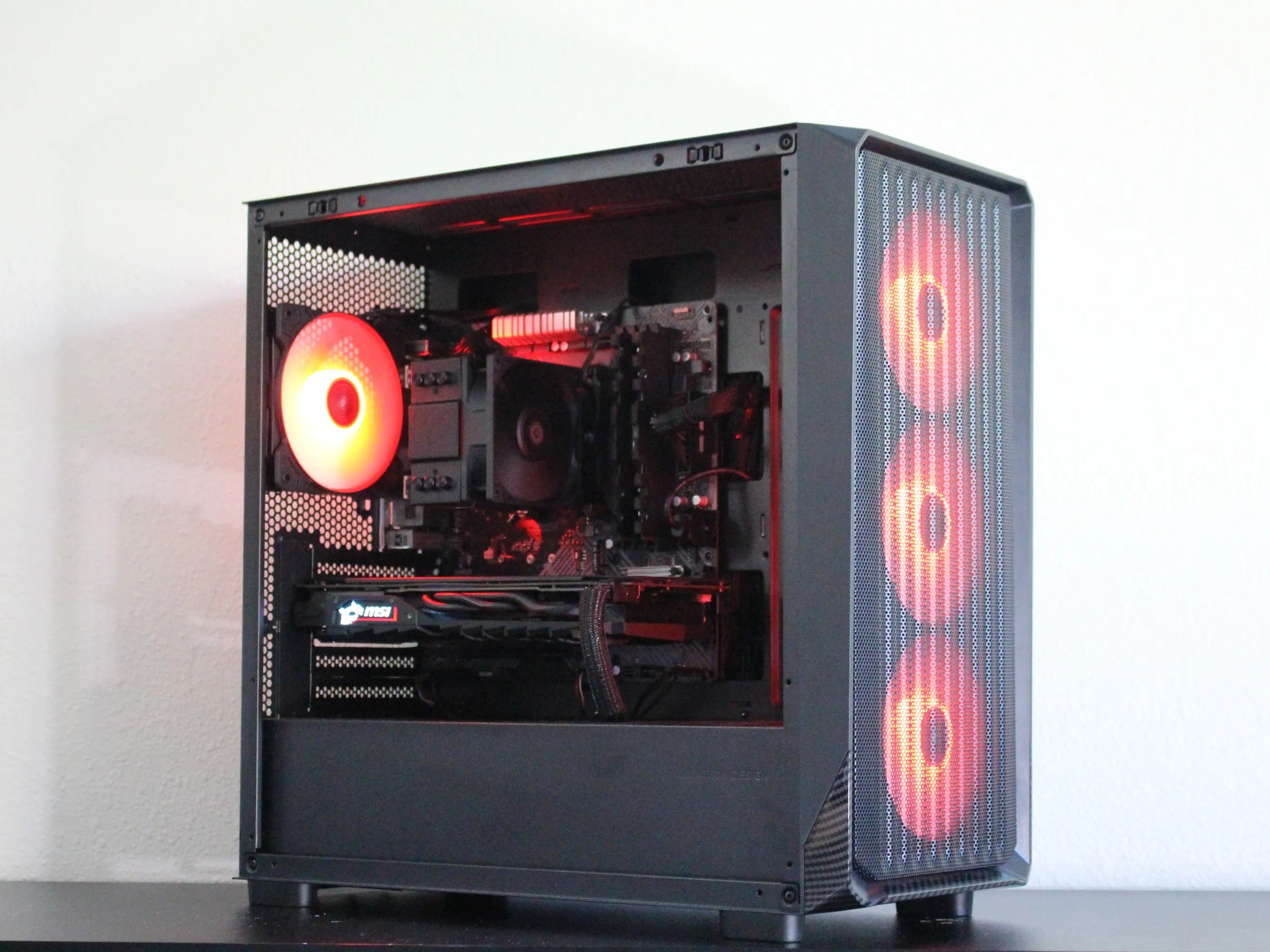 Black Gaming PC | RX 580 | R5 2600 | 16GB Ram | 512GB SSD | Windows 11 Pro | WiFi & BLE