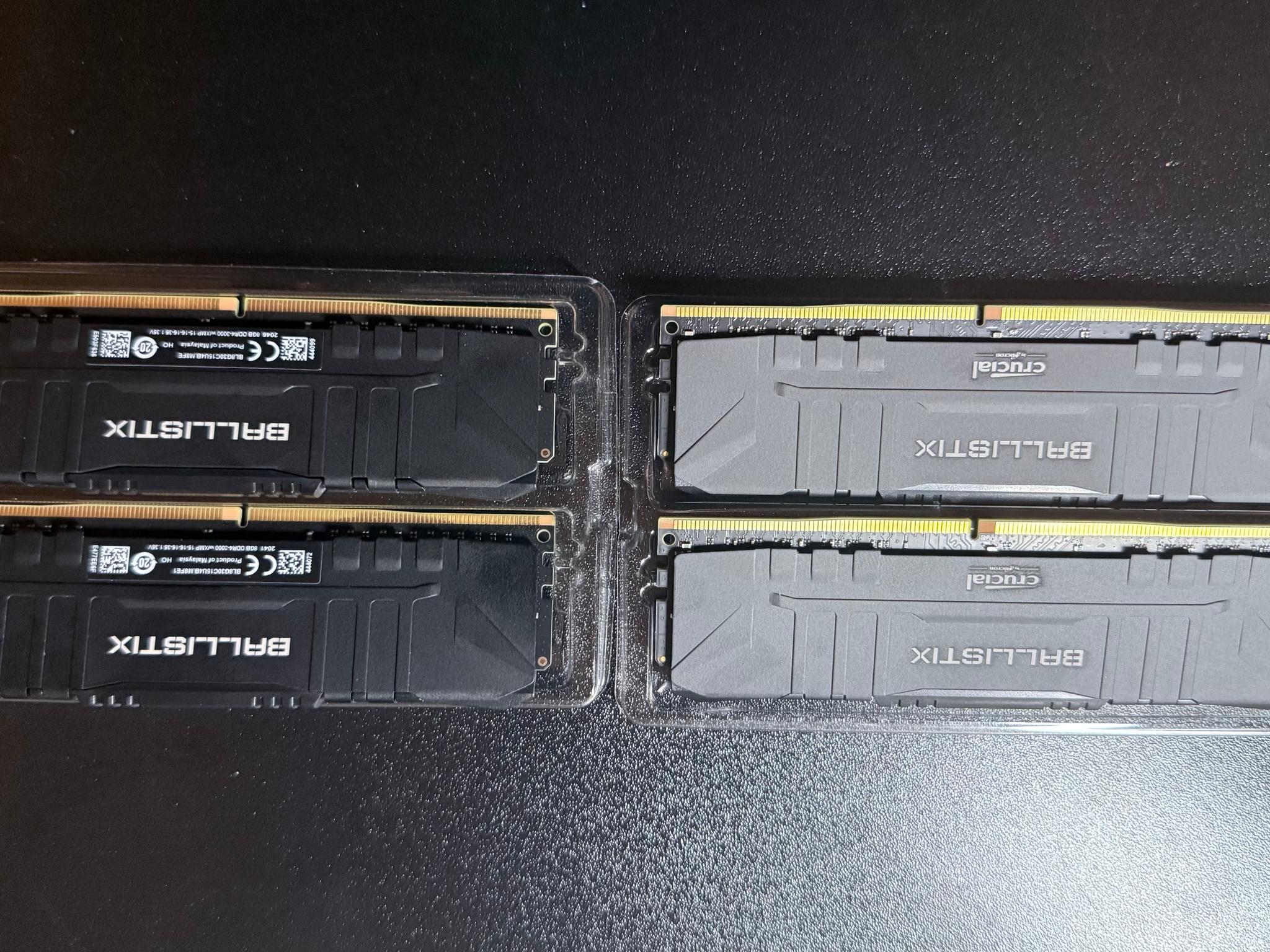 Crucial Ballistix DDR4 32GB (4x8GB) 3000MHz Memory Kit