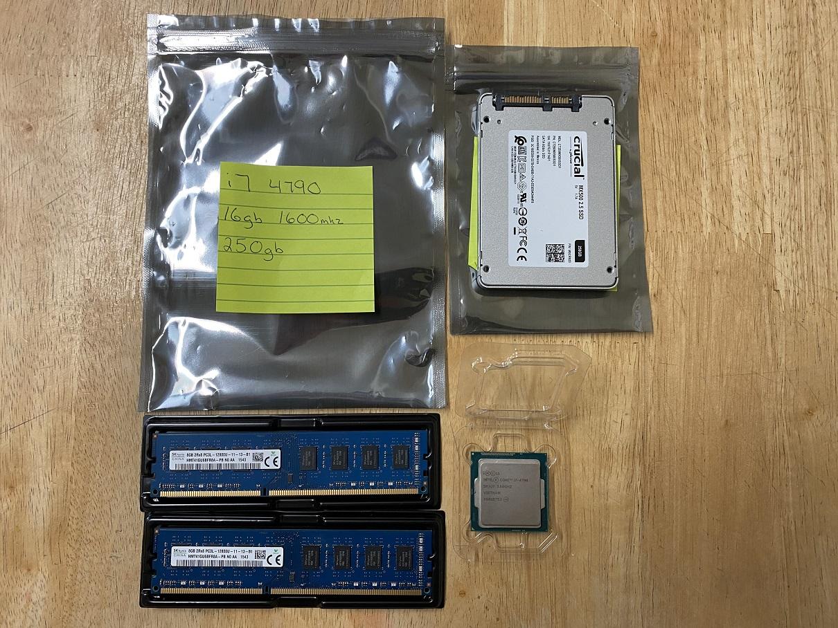 Combo Bag - Core i7 (4th gen), 16gb DDR3 1600MHz (8x2), 250gb SSD