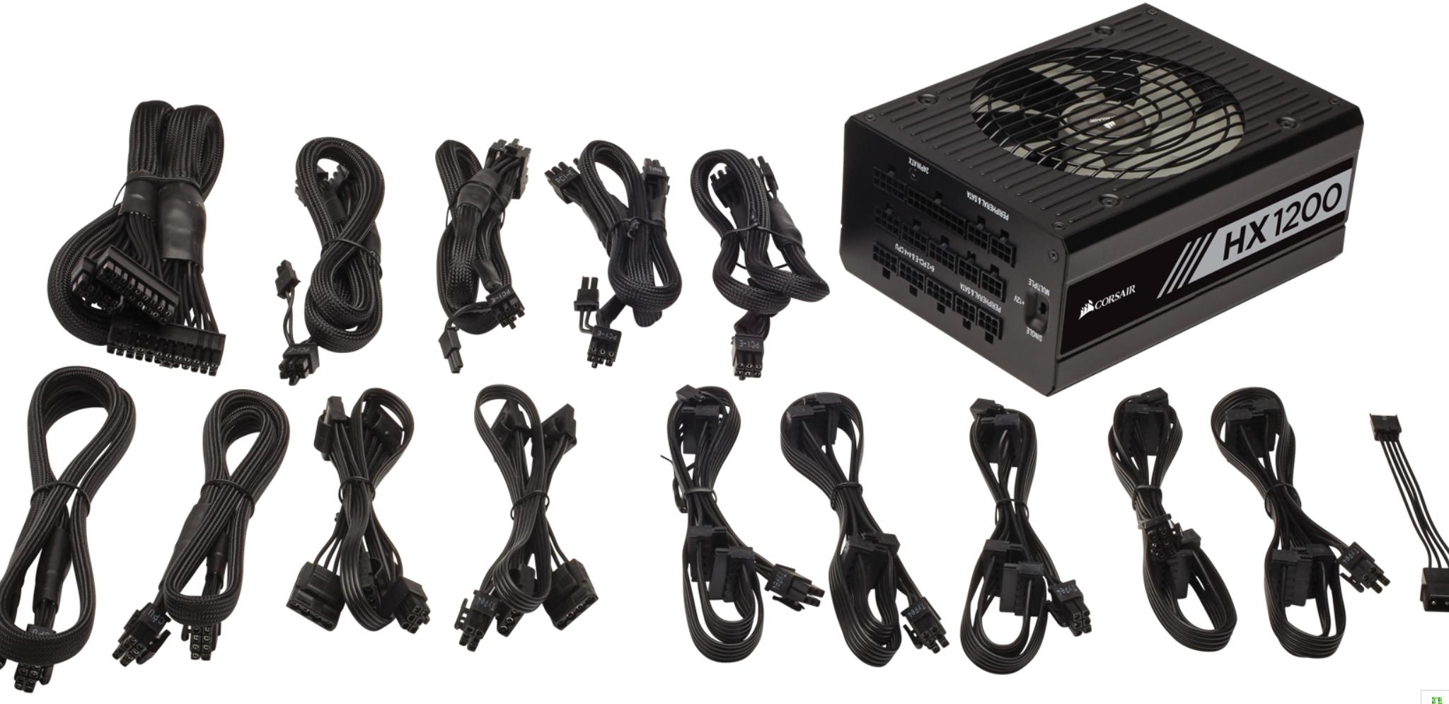 NEW CORSAIR HX Series - HX1200 1200W 80 Plus PLATINUM Fully Modular ATX Power Supply