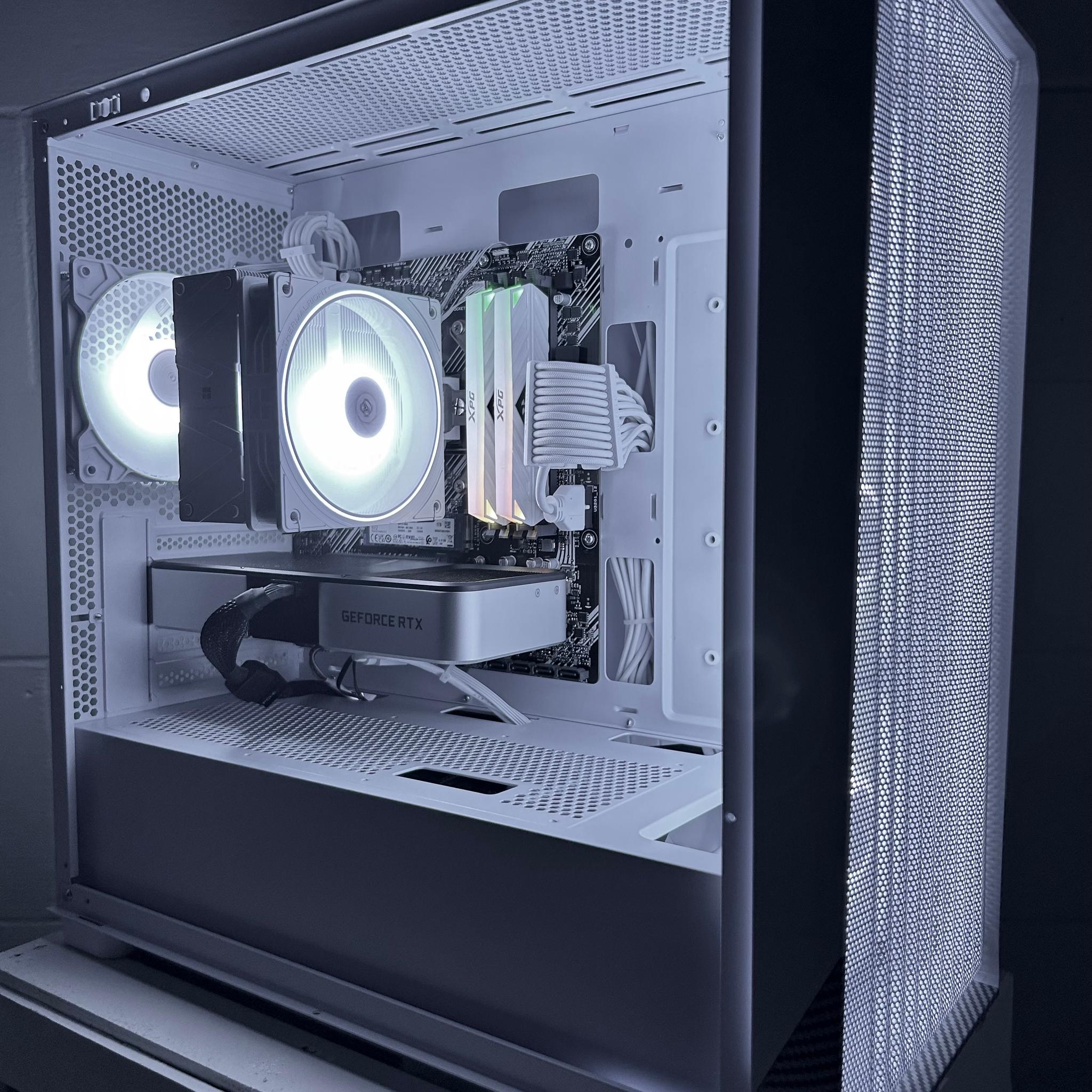 CLEAN Whiteout 1080p Gaming PC | RTX 3060 Ti | Ryzen 5 5500 | 16GB RAM | 1TB NVME SSD